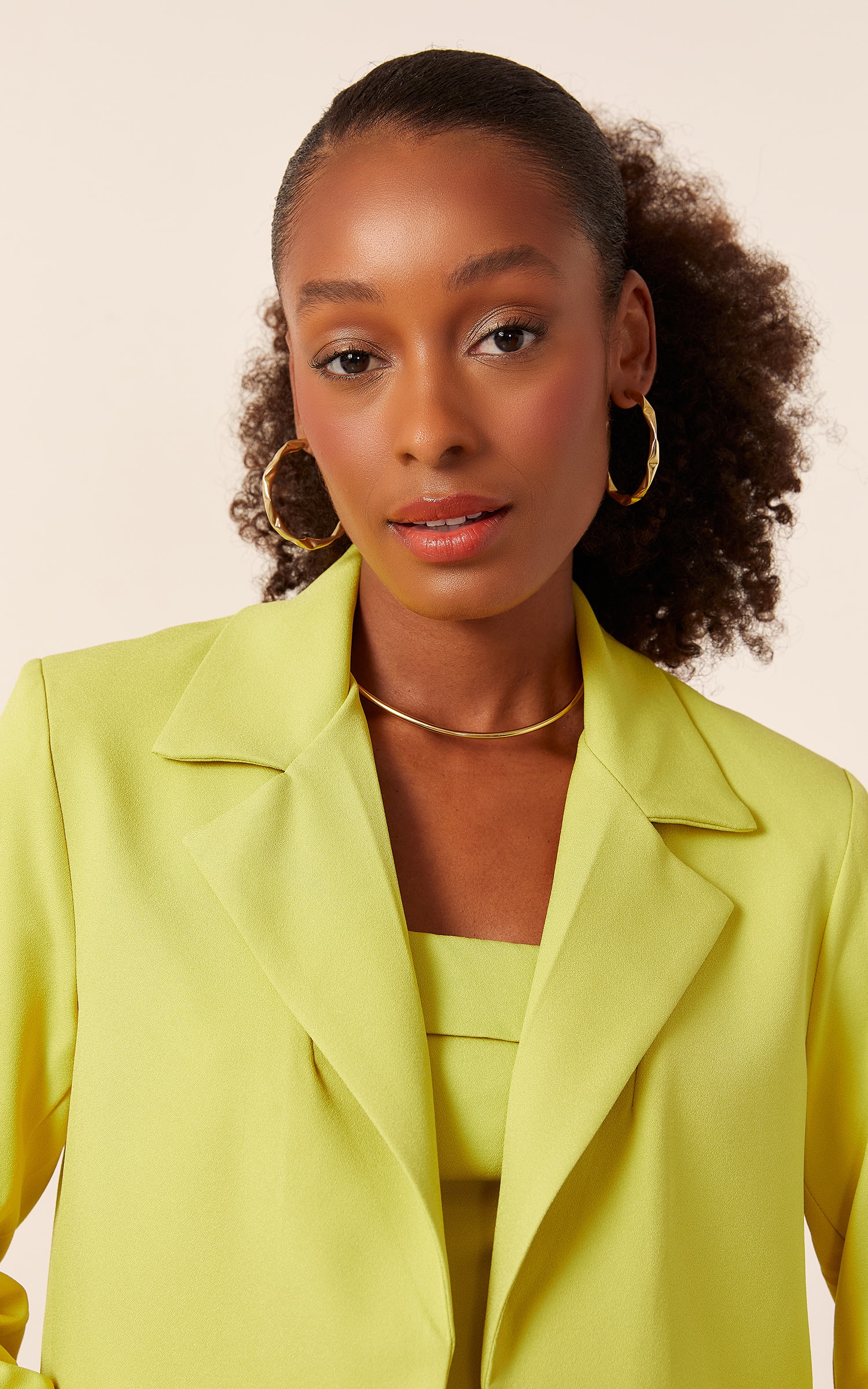 Blazer Sweet Cropped Lima