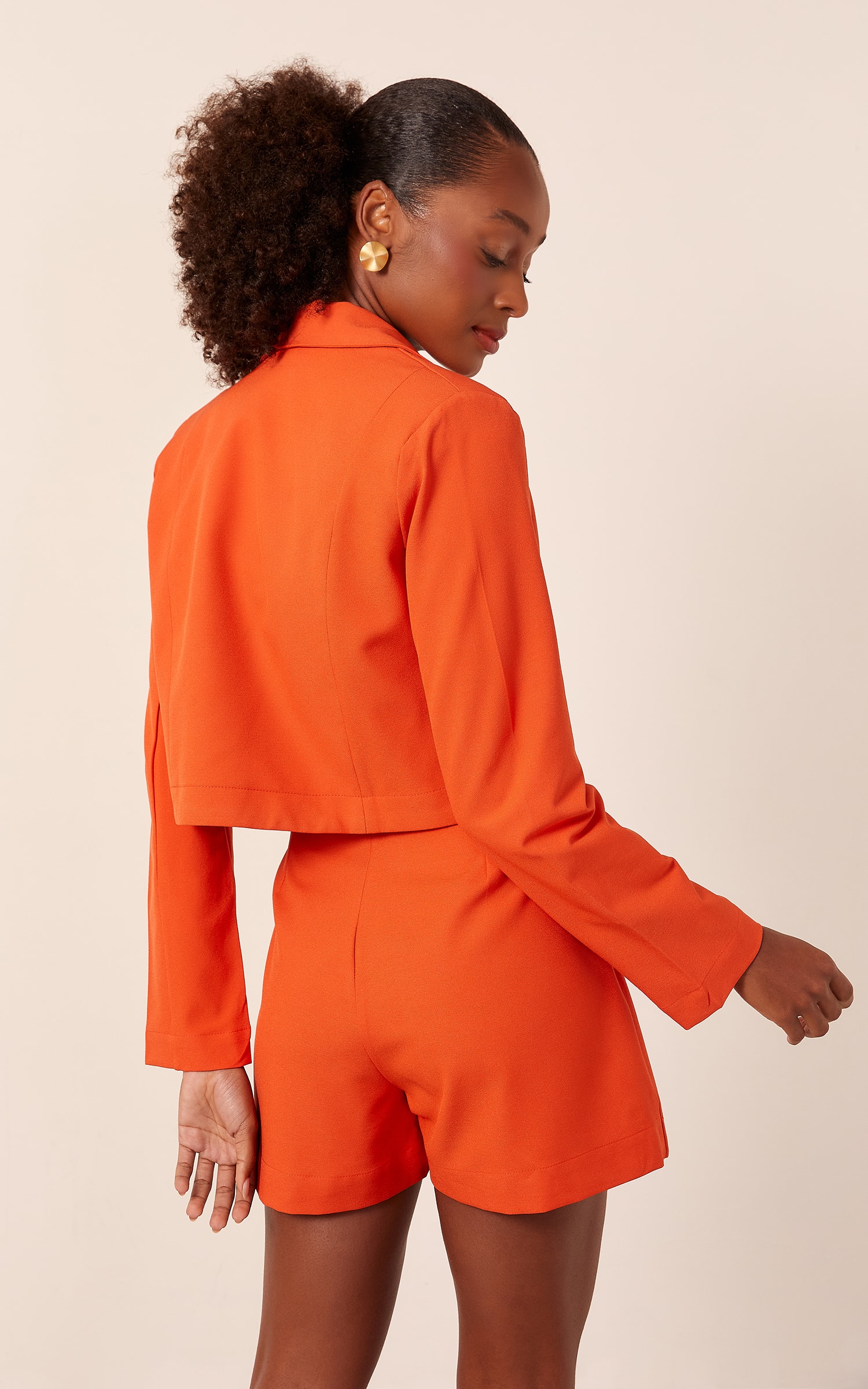 Blazer Sweet Cropped Vermelho