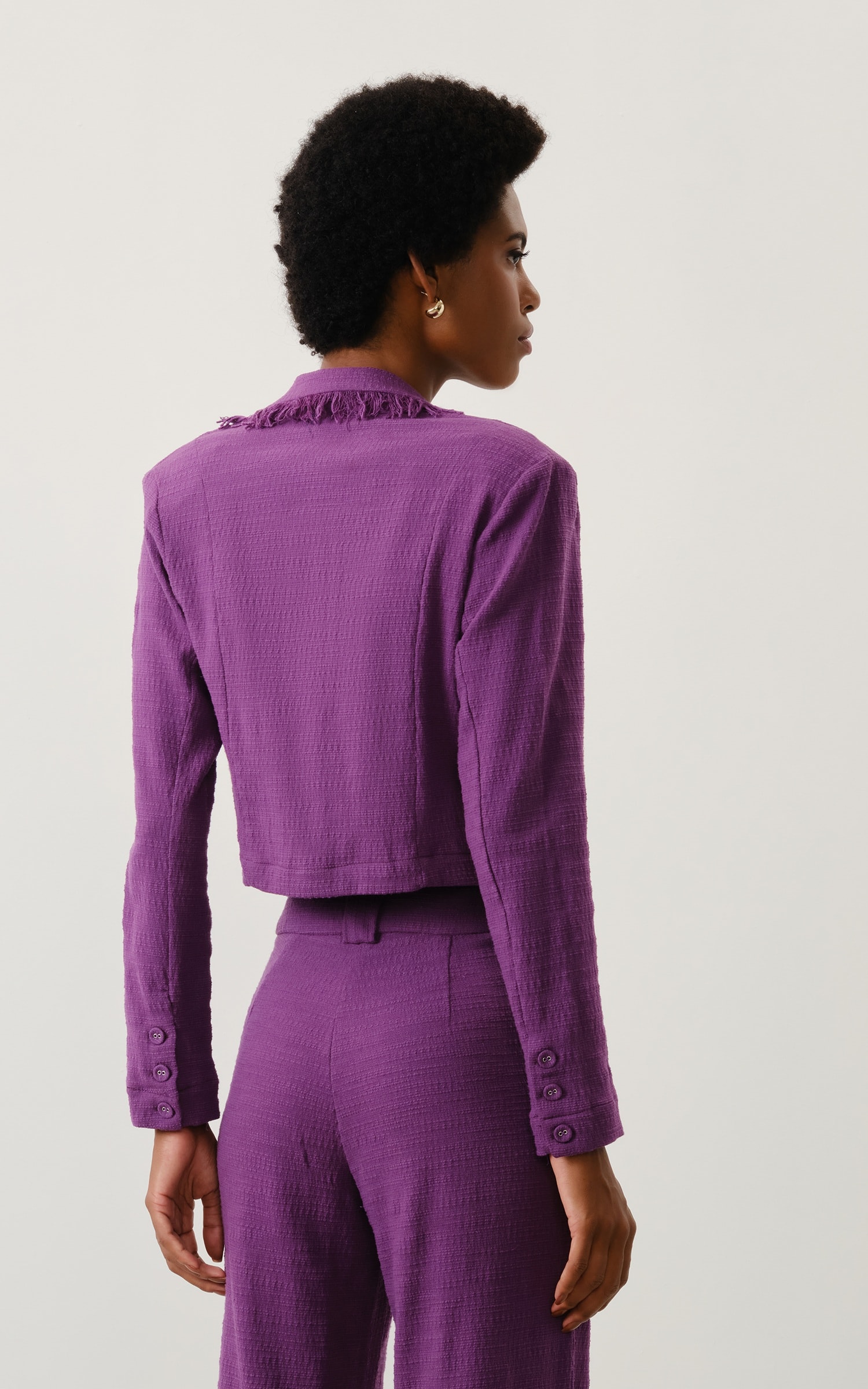Blazer Tweed Aspen Ametista