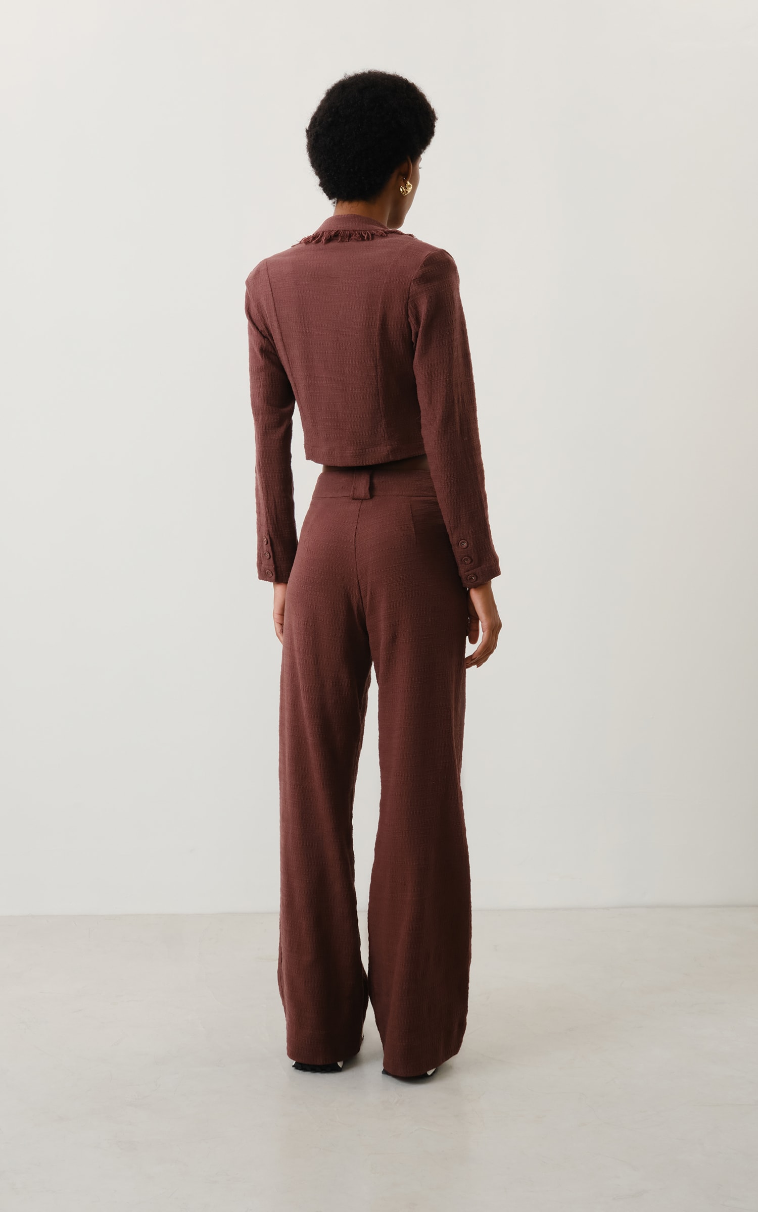 Blazer Tweed Aspen Chocolate