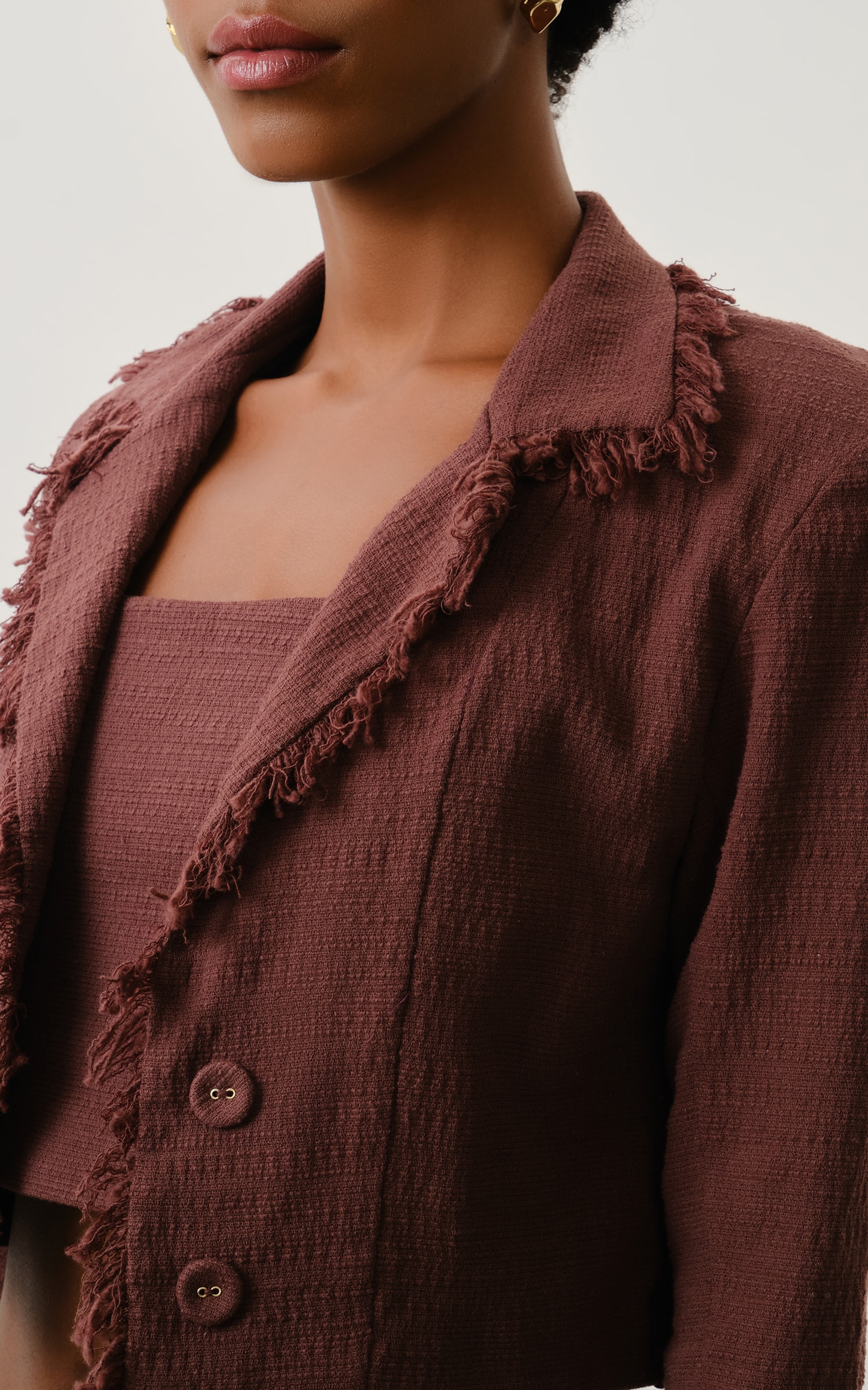 Blazer Tweed Aspen Chocolate