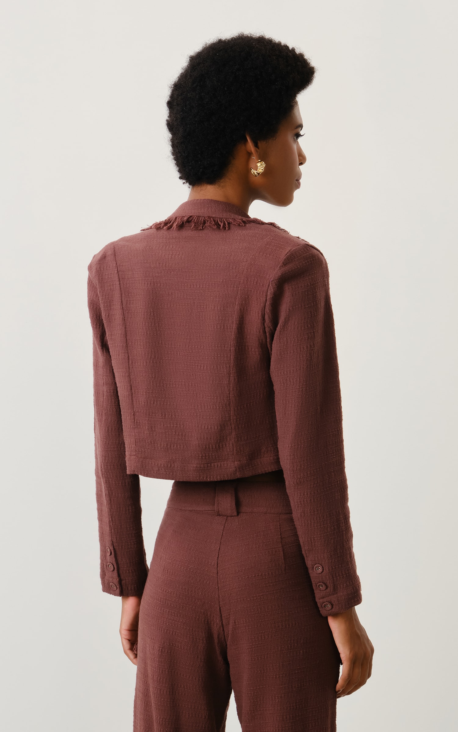 Blazer Tweed Aspen Chocolate