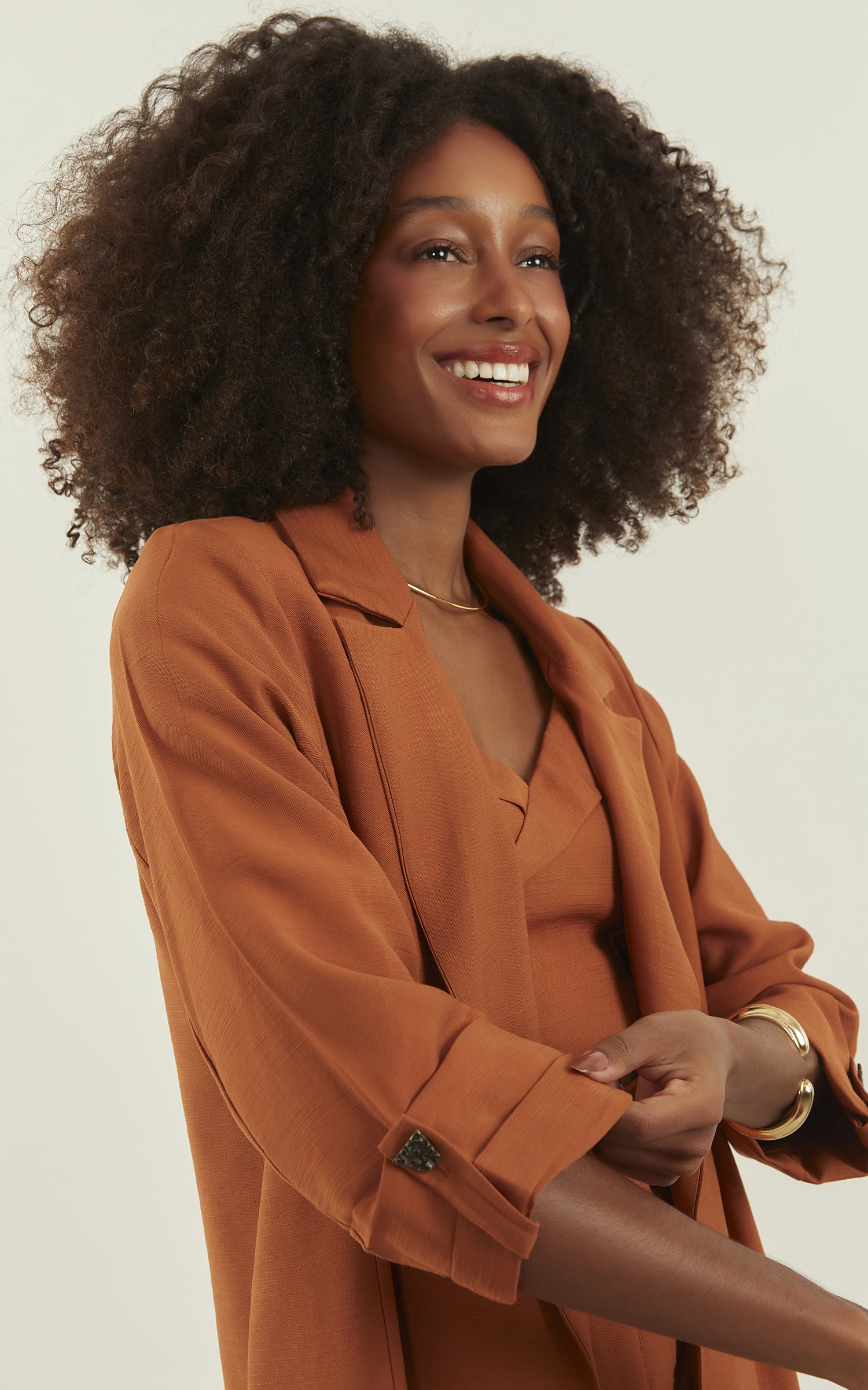 Blazer Wish Oversized Caramelo