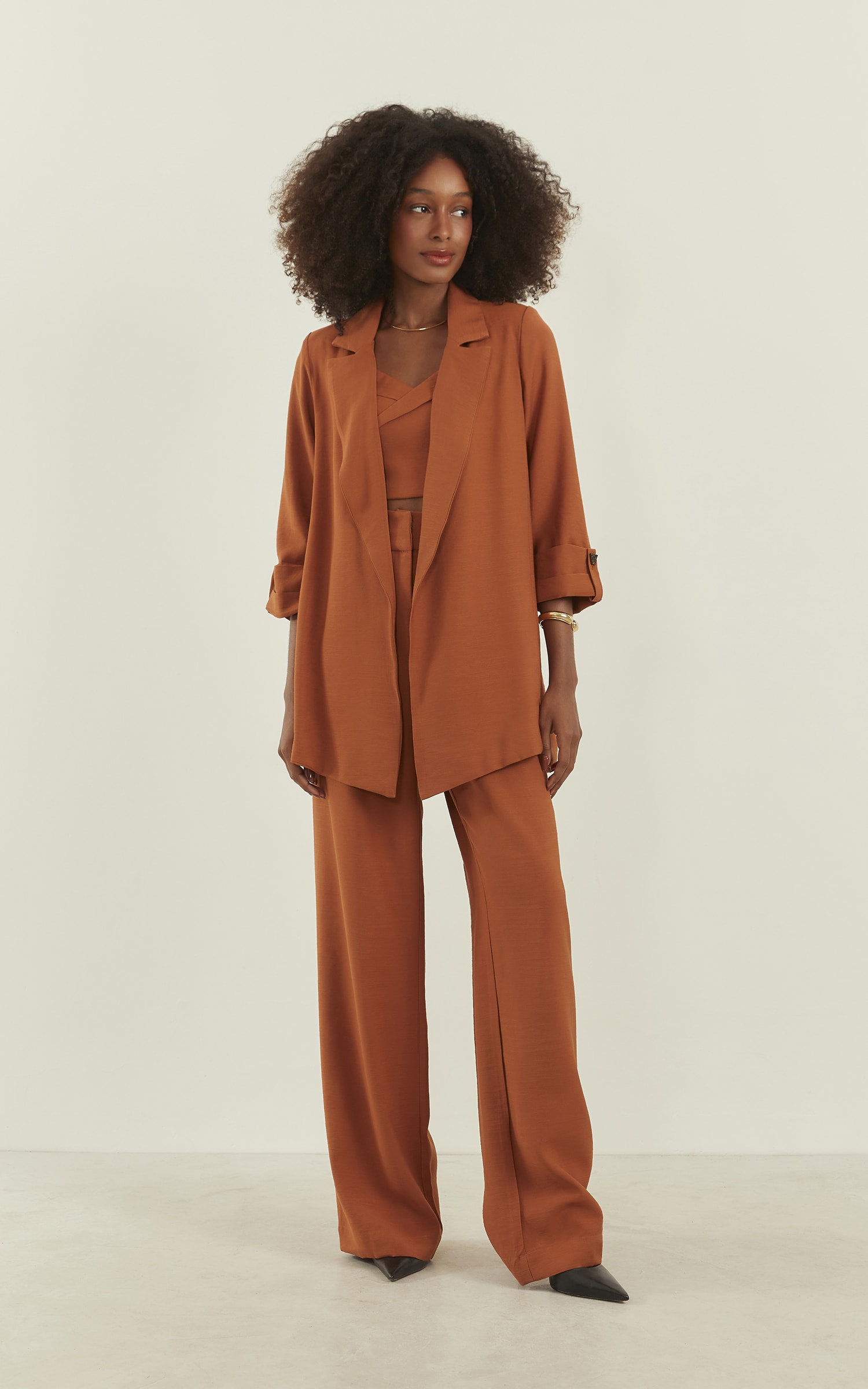 Blazer Wish Oversized Caramelo