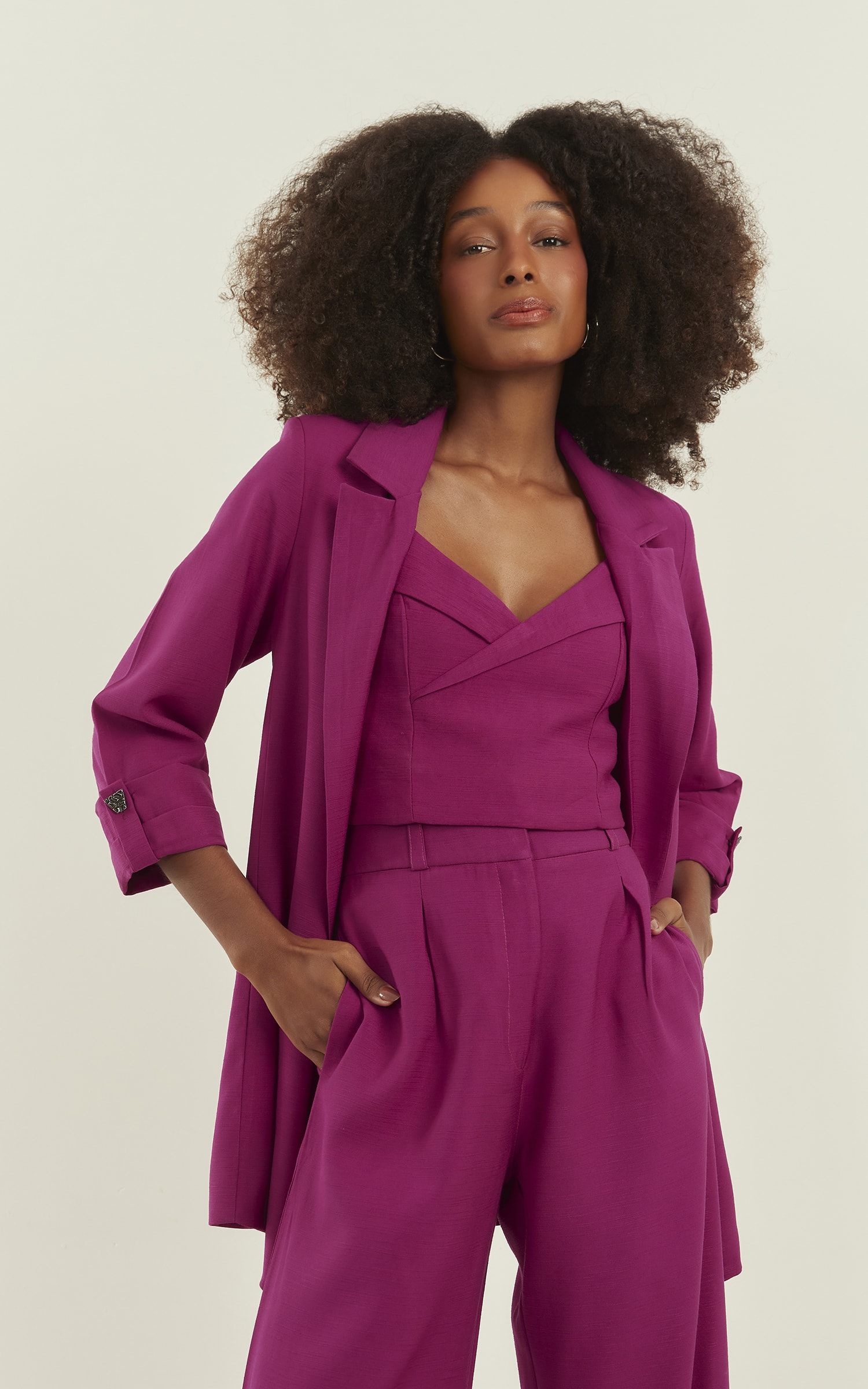 Blazer Wish Oversized Fúcsia