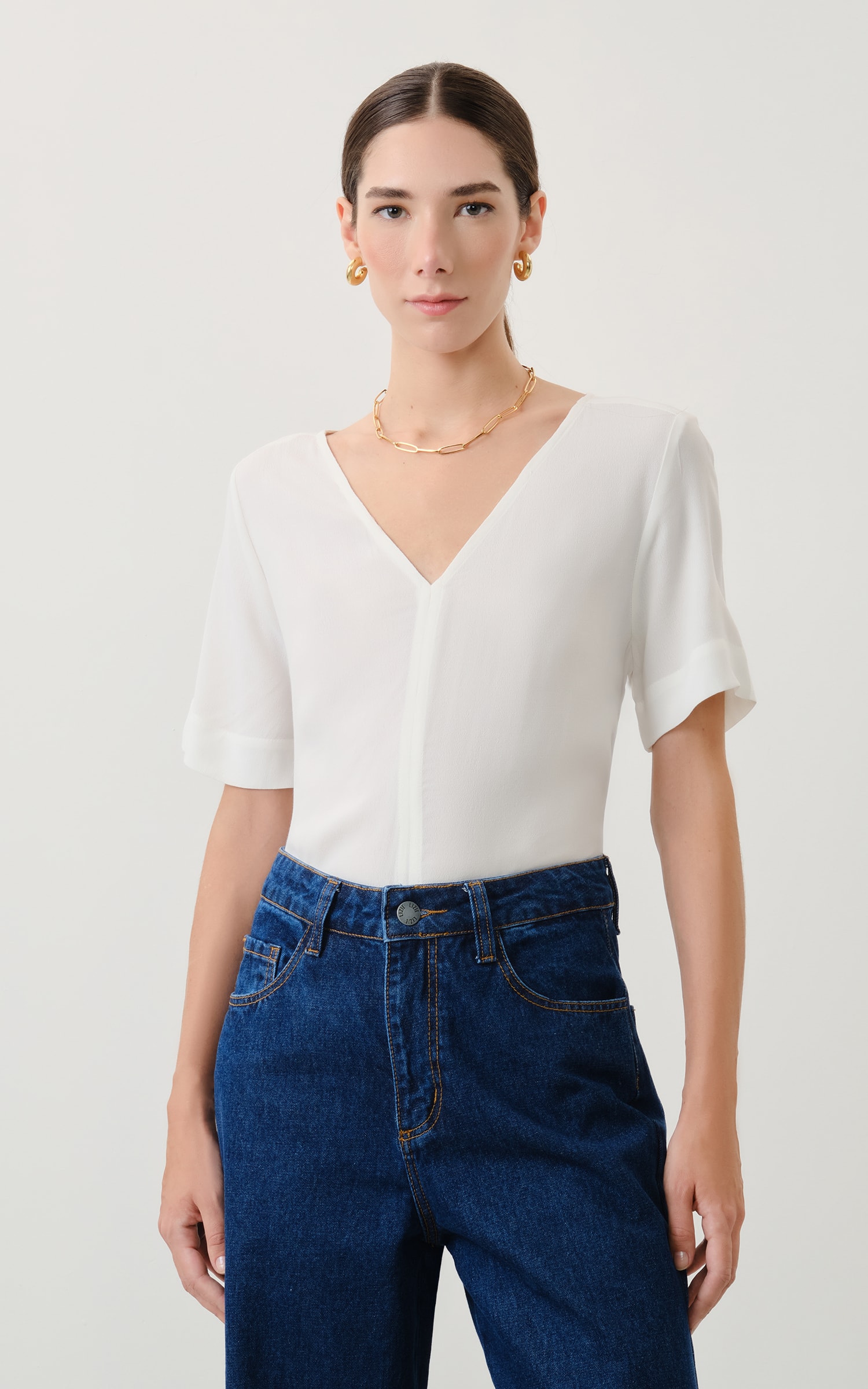 Blusa a Fio River Off White