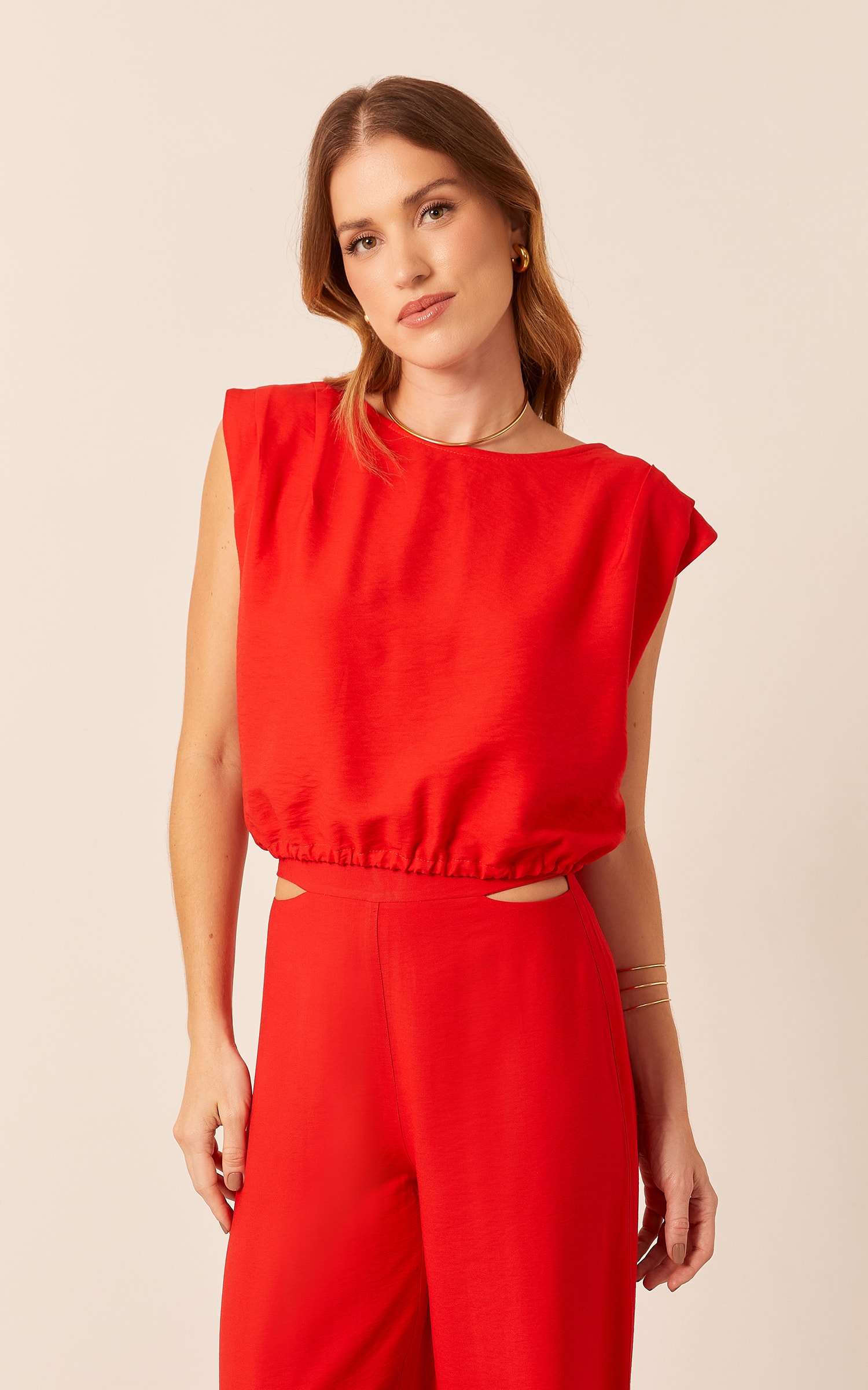 Blusa Alegria Básica Vermelho