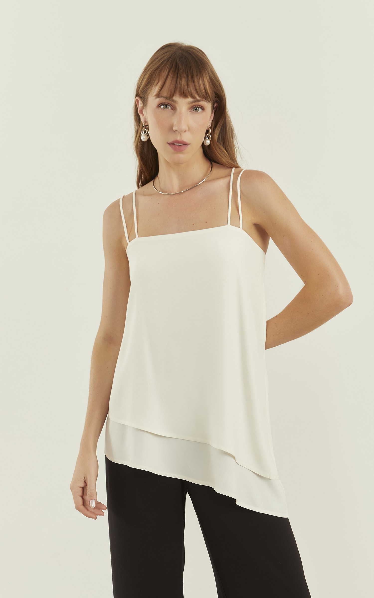Blusa Alongada Ravena Off White