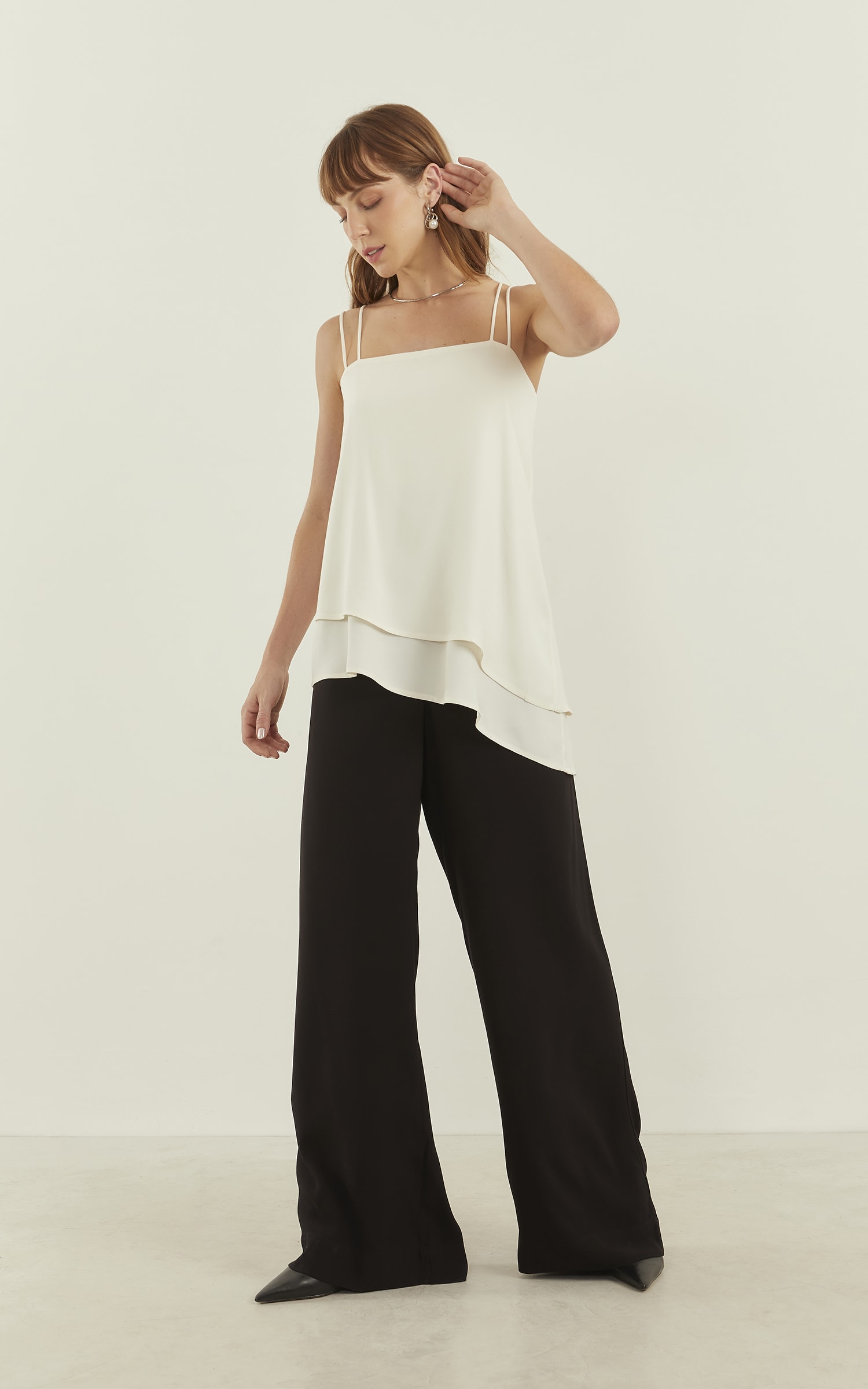 Blusa Alongada Ravena Off White