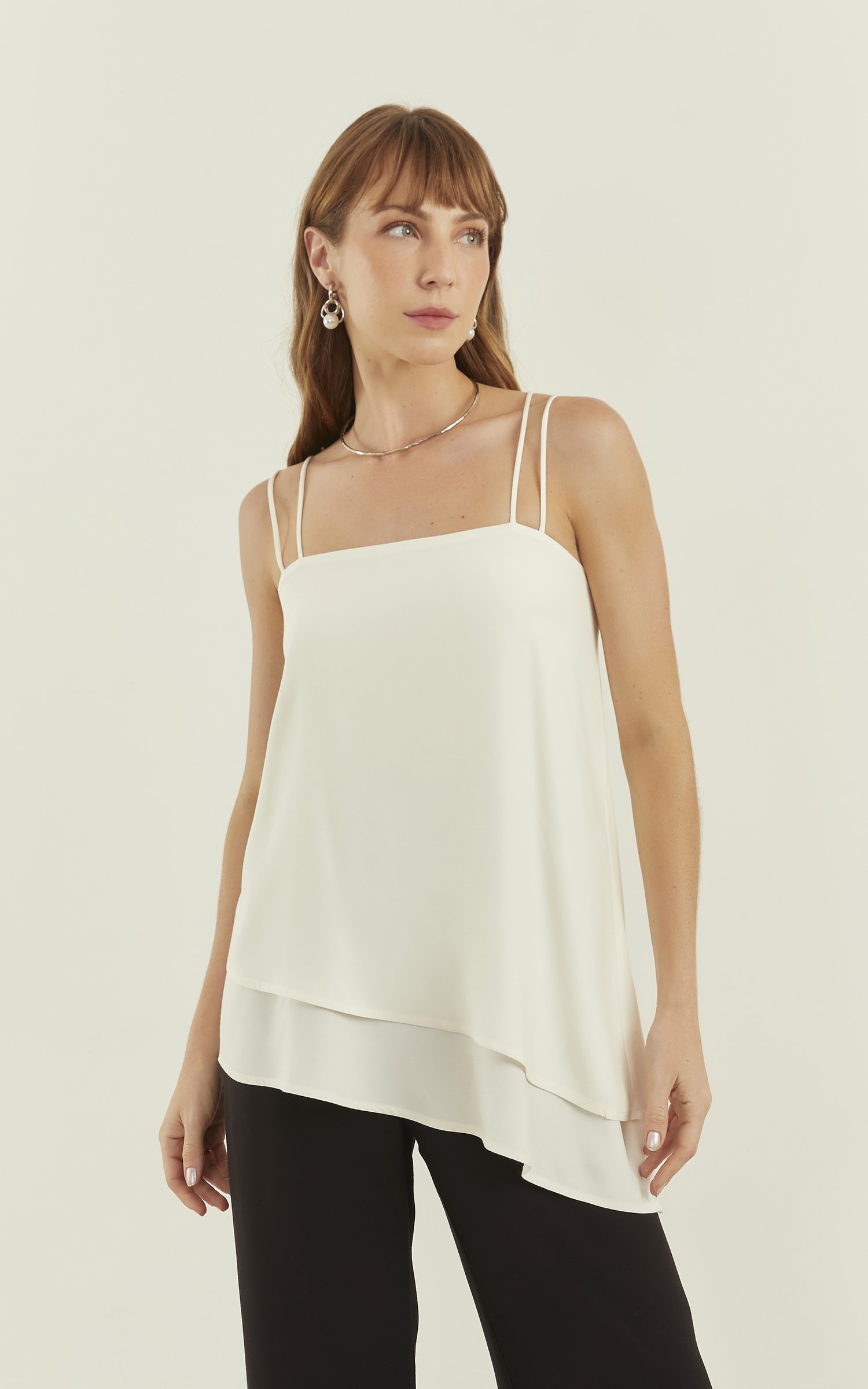 Blusa Alongada Ravena Off White