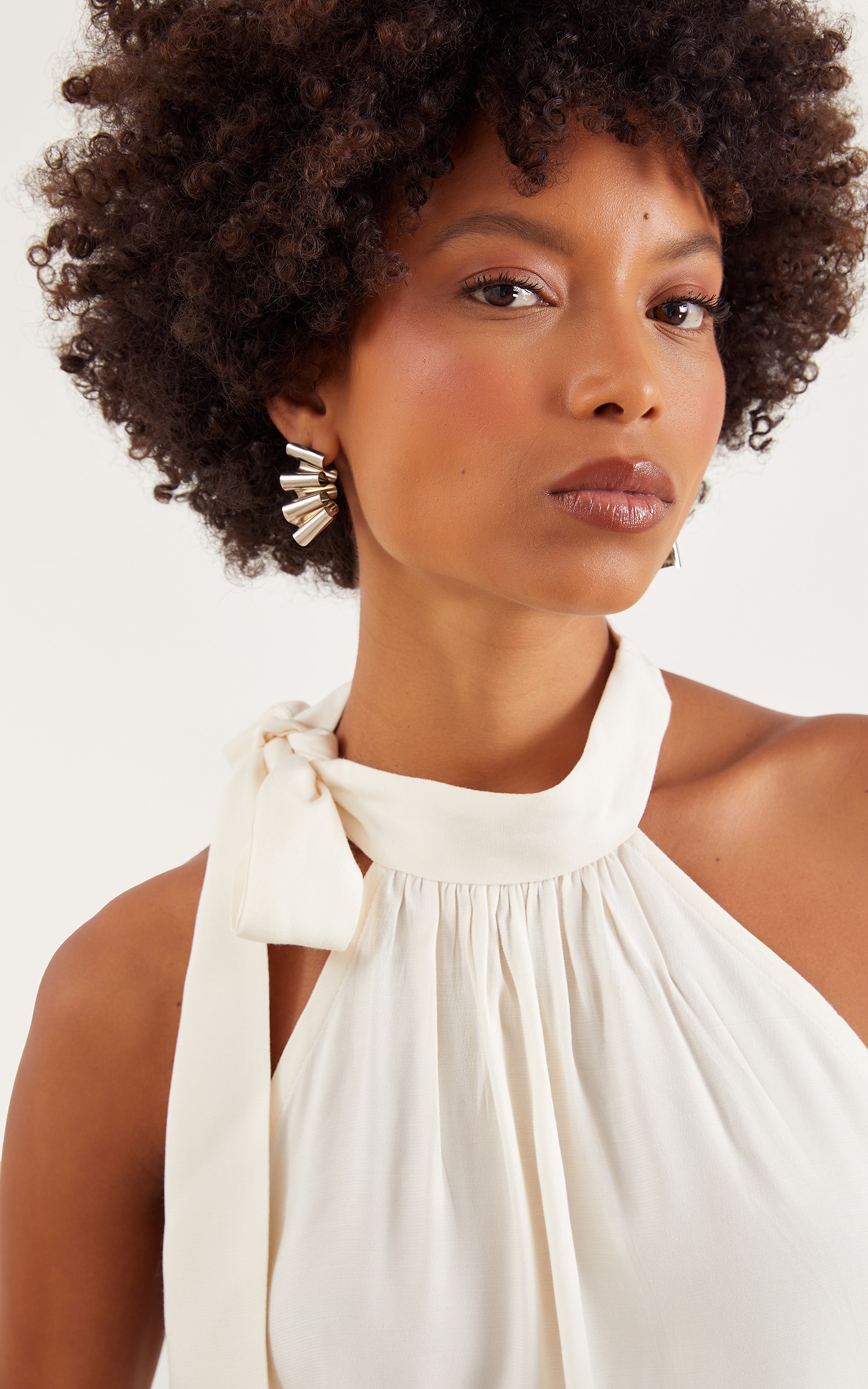 Blusa Amarração Flora Off White