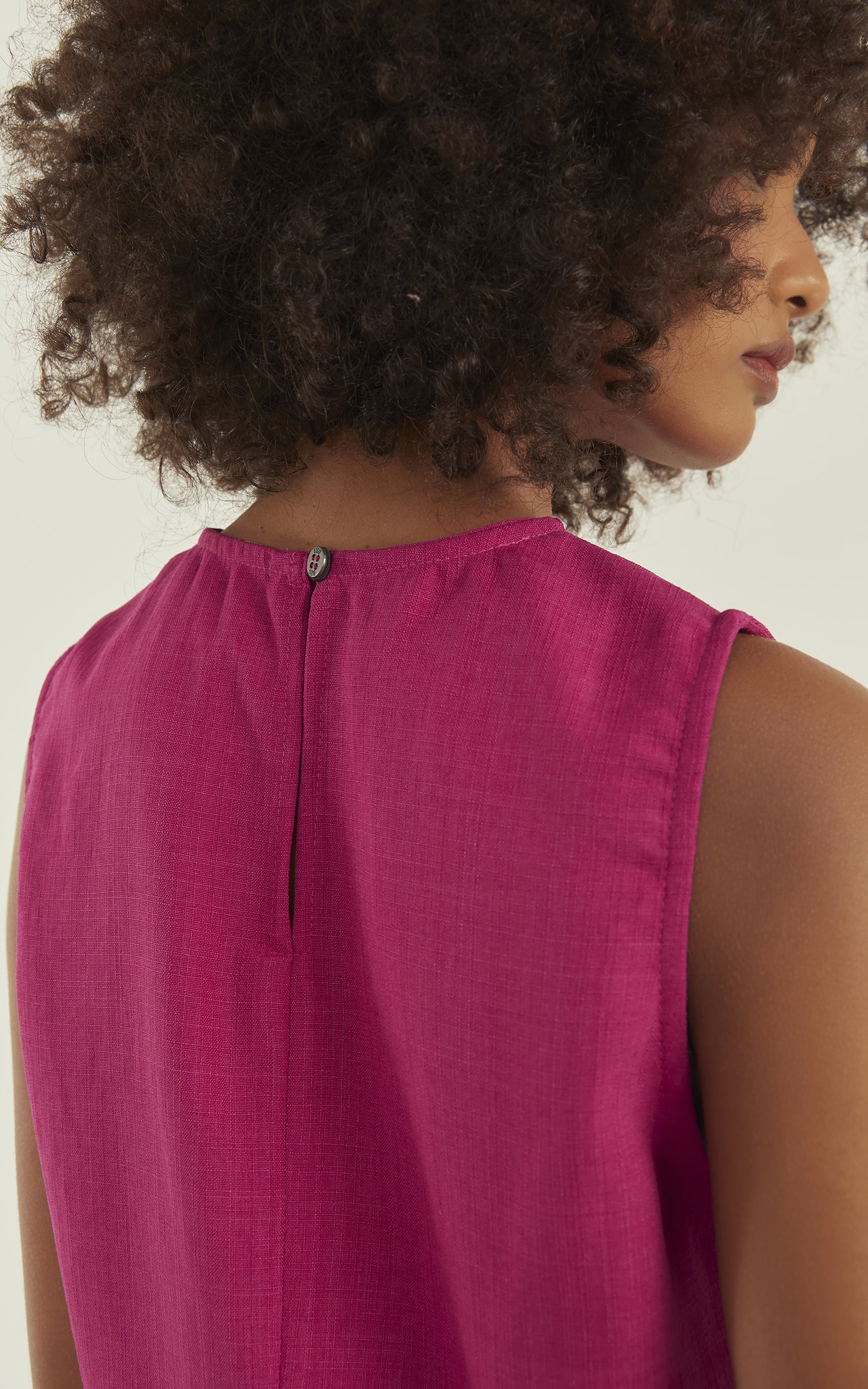 Blusa Aura Decote Canoa Fúcsia