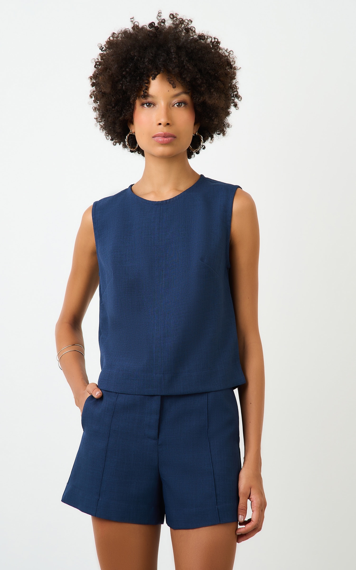 Blusa Basic Blanc Marinho