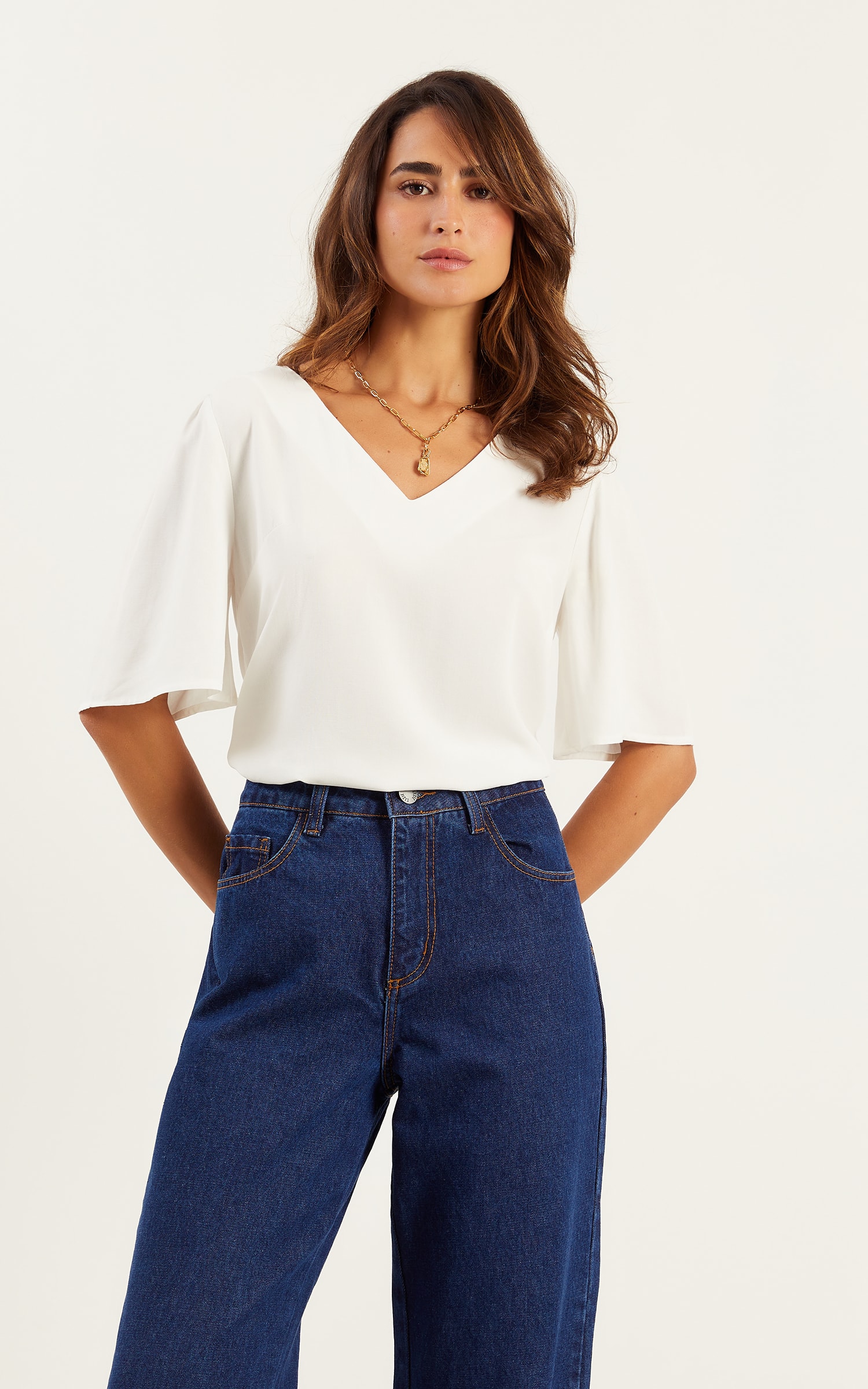 Blusa Basic Off White
