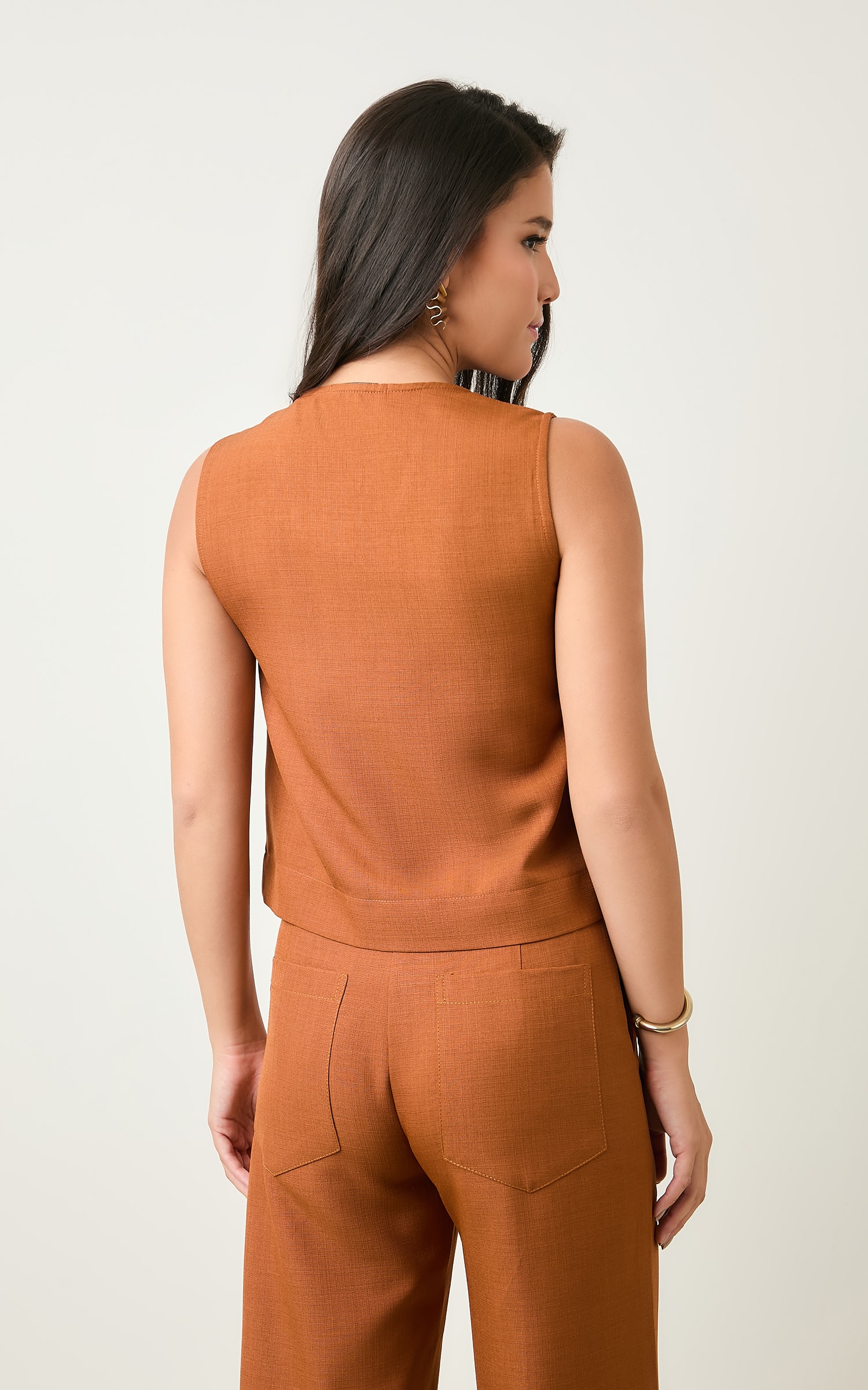 Blusa Basic Sculp Doce de Leite