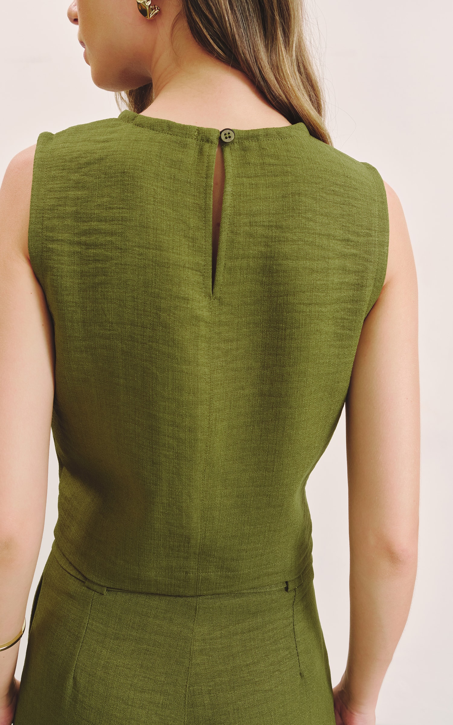 Blusa Basic Veron Verde Musgo