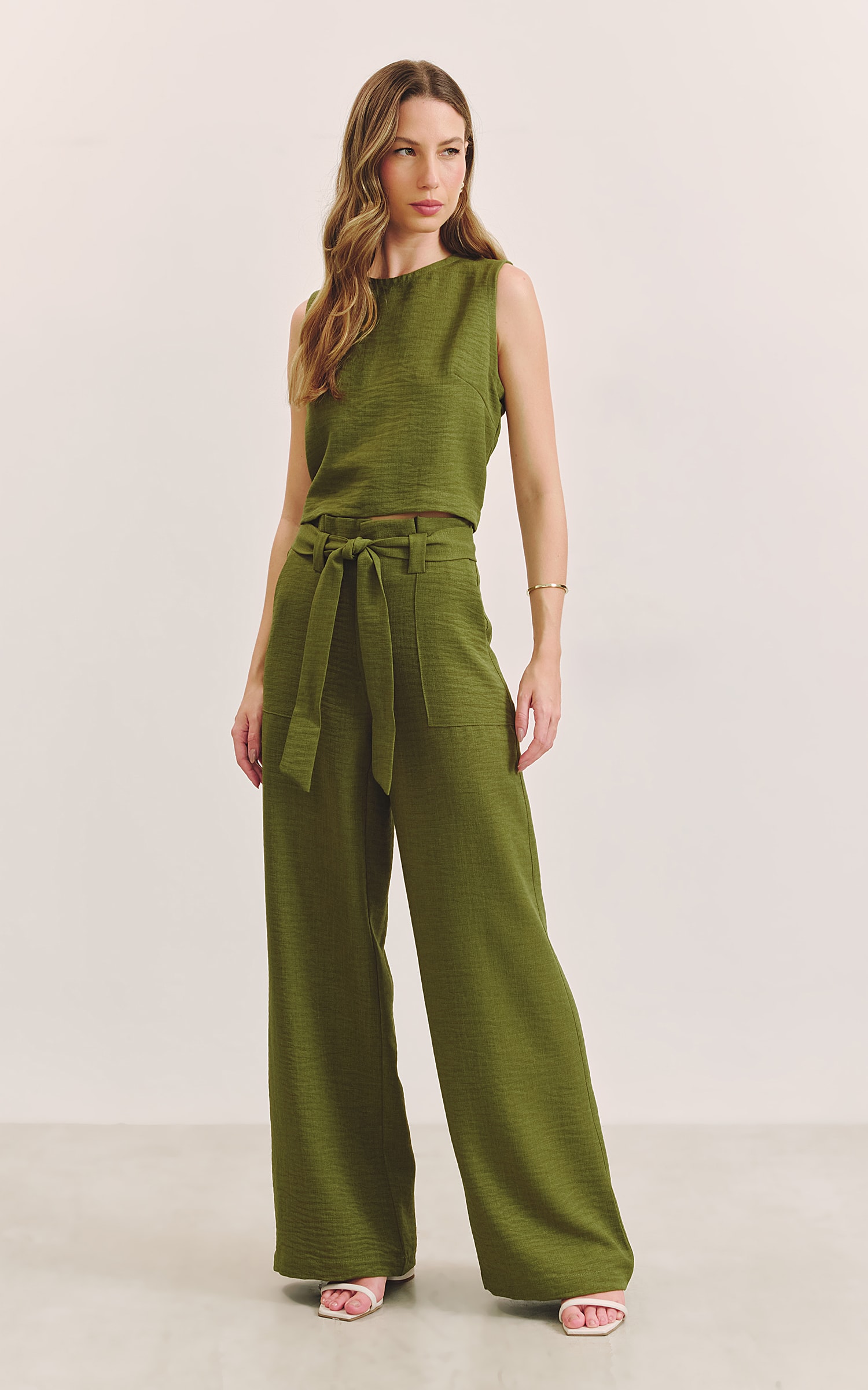 Blusa Basic Veron Verde Musgo