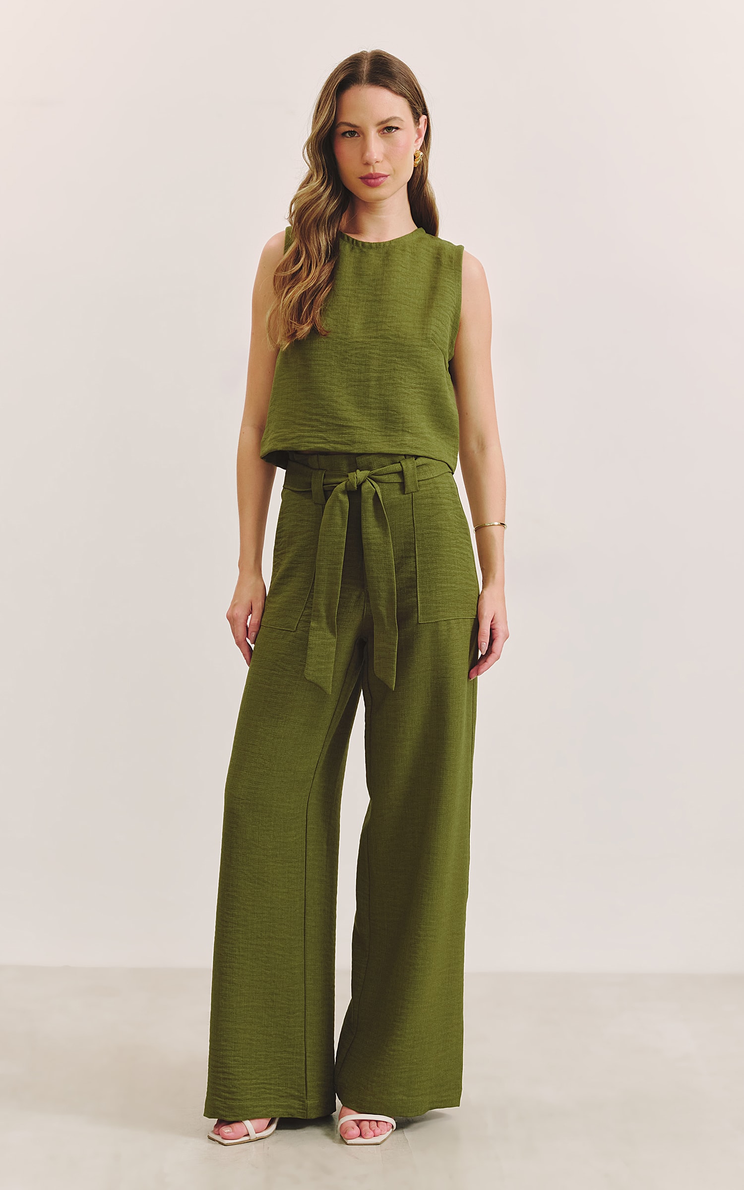 Blusa Basic Veron Verde Musgo