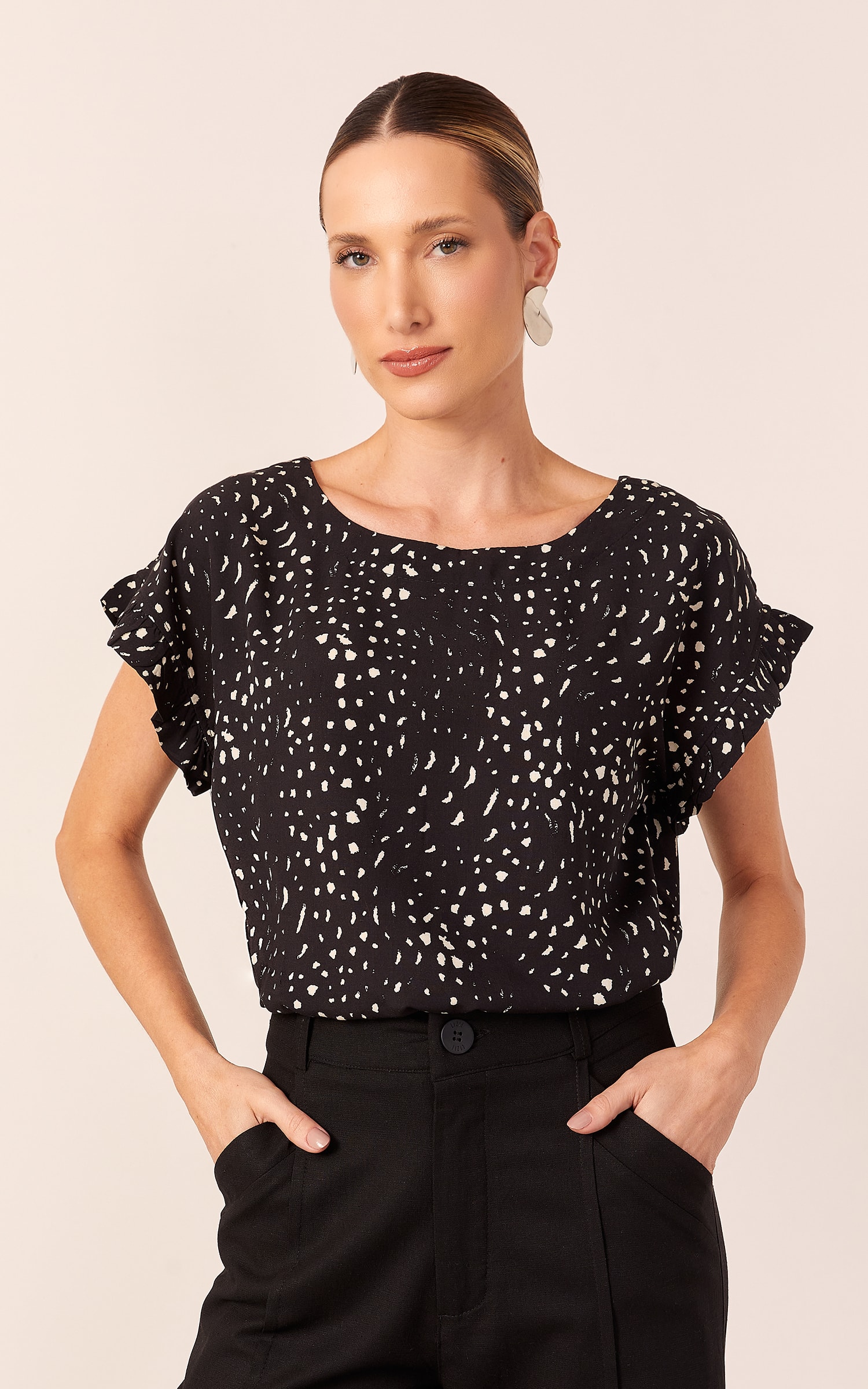 Blusa Blanche Preto