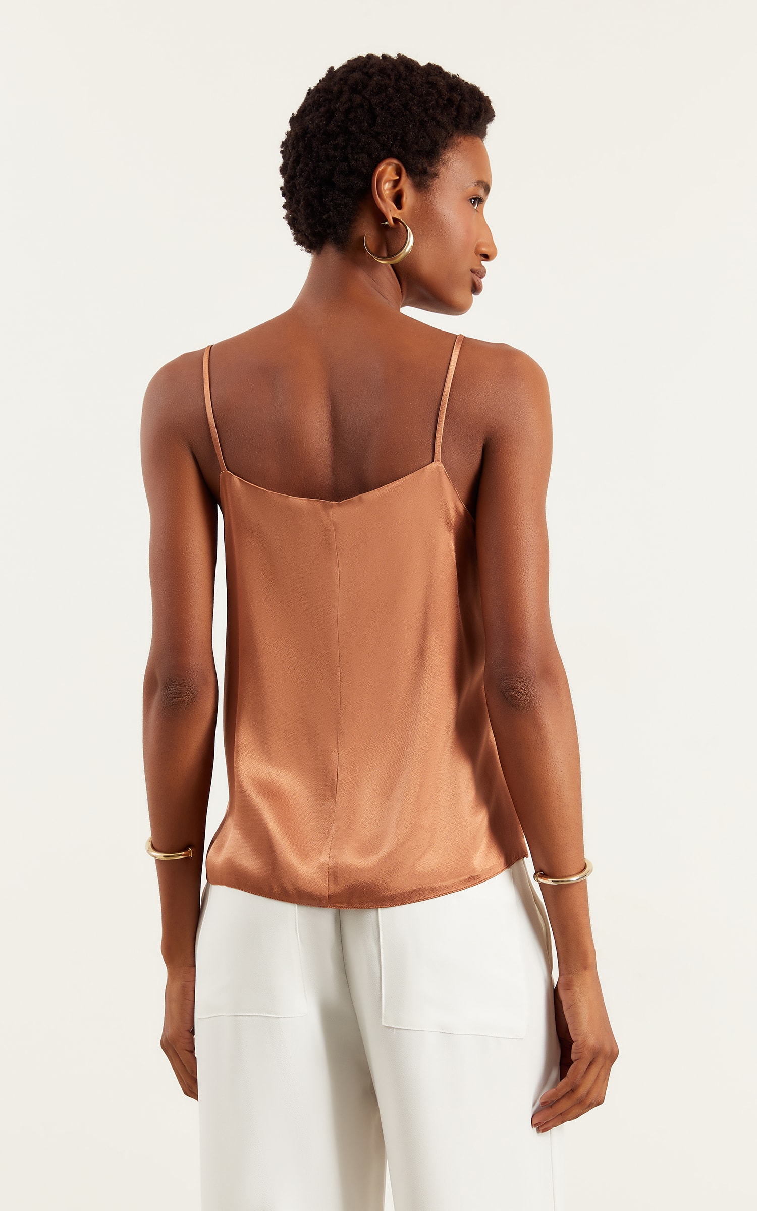 Blusa Bordada Poá Amendoa
