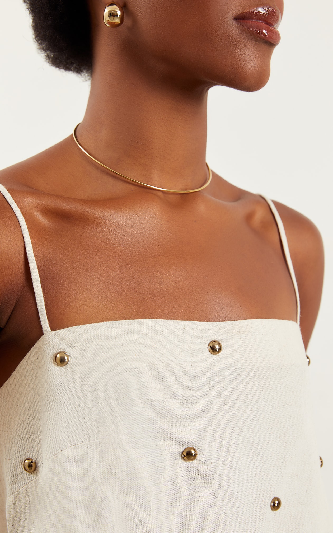 Blusa Bordado Metais Hanoi Natural