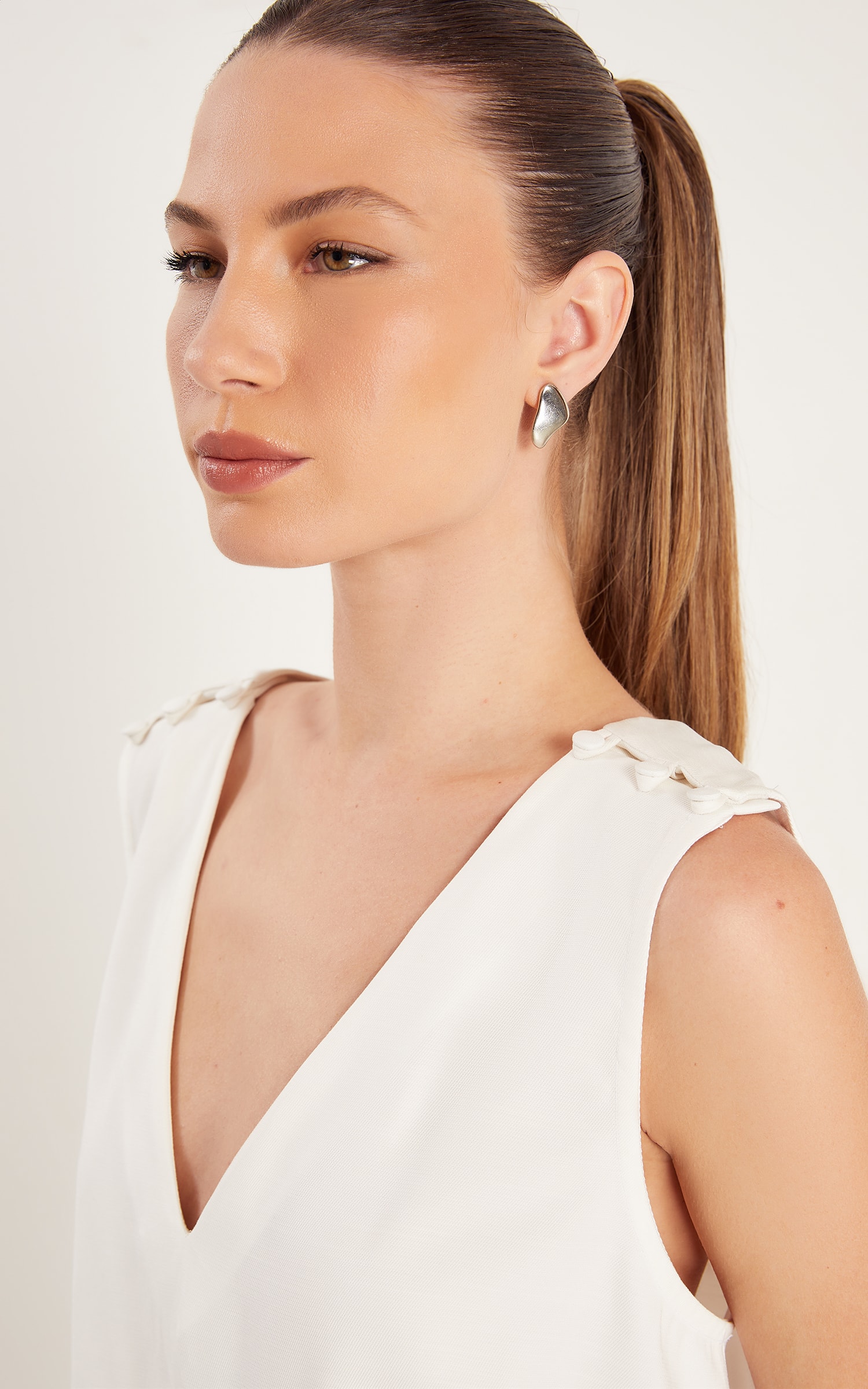 Blusa Botões Renovar Off White