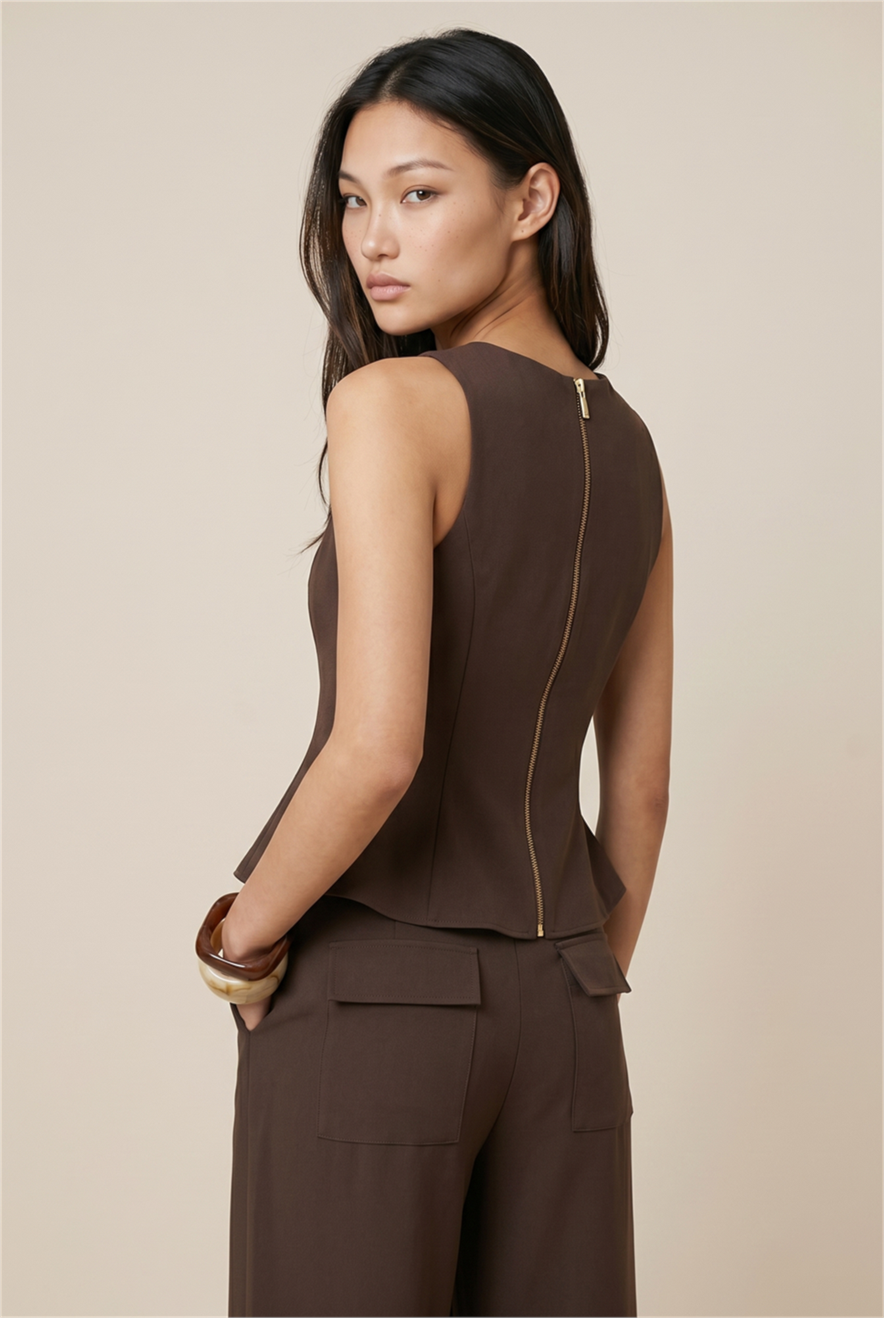 Blusa Brulee Coffee
