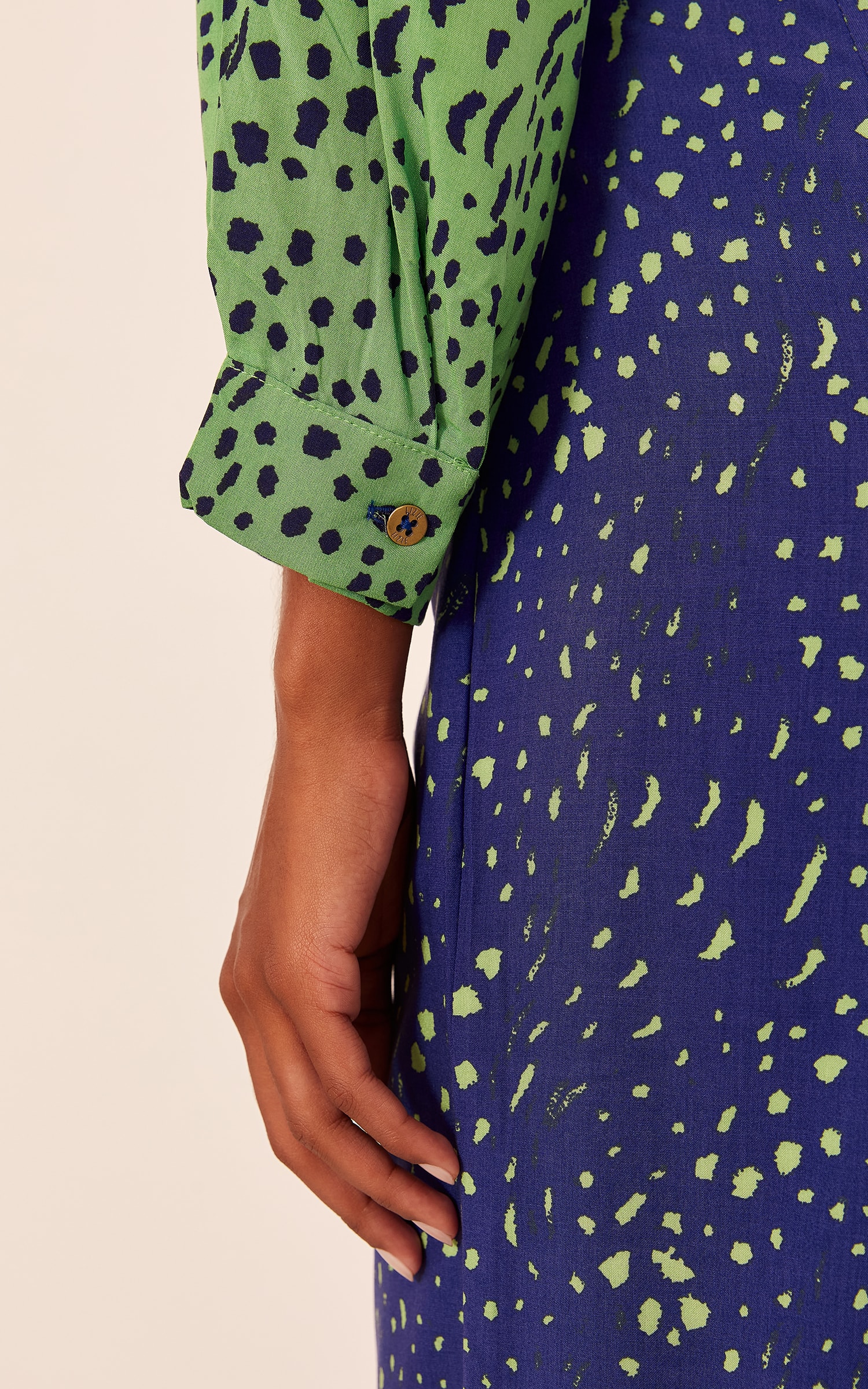 Blusa Canoa Estampa Blanche Verde