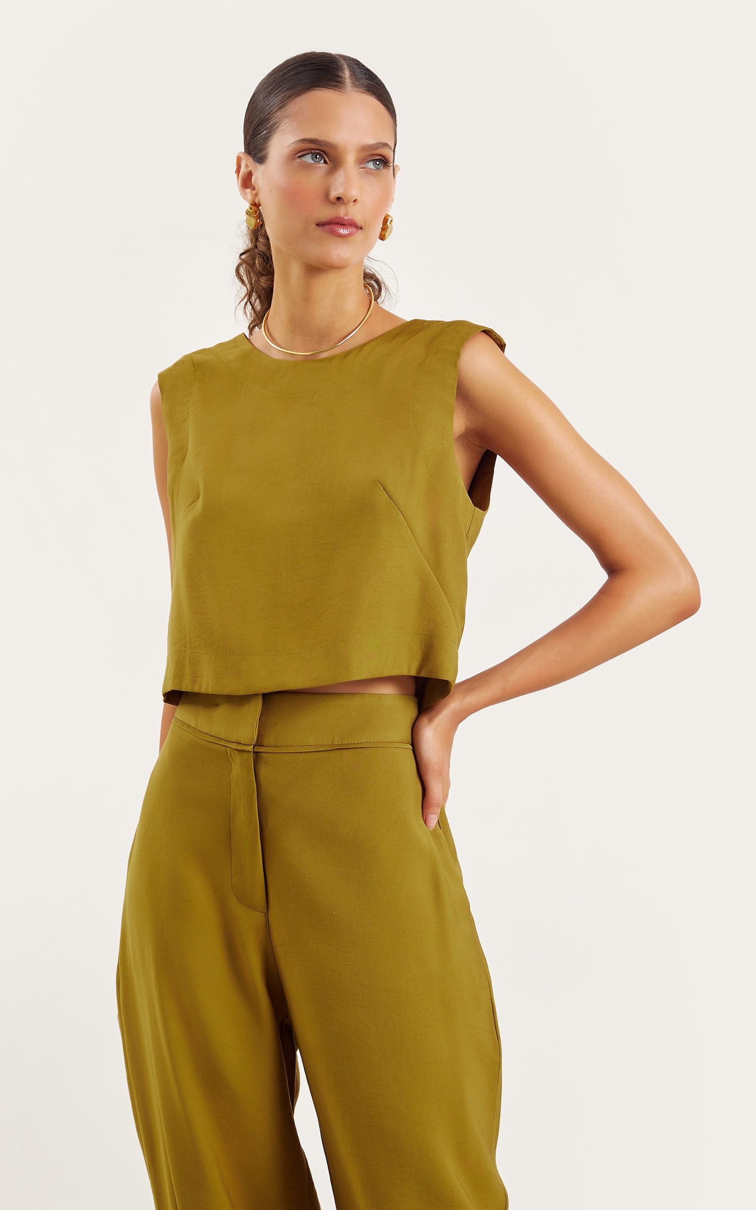 Blusa Casual Resort Pistache