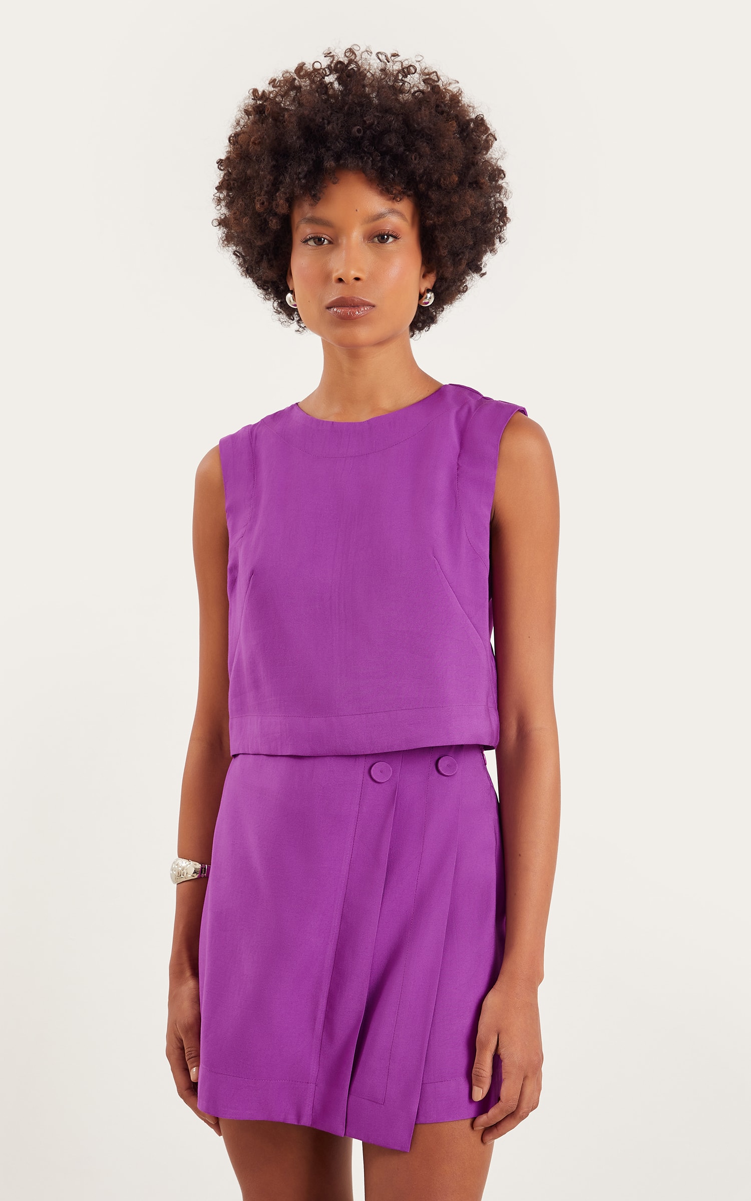 Blusa Casual Resort Uva