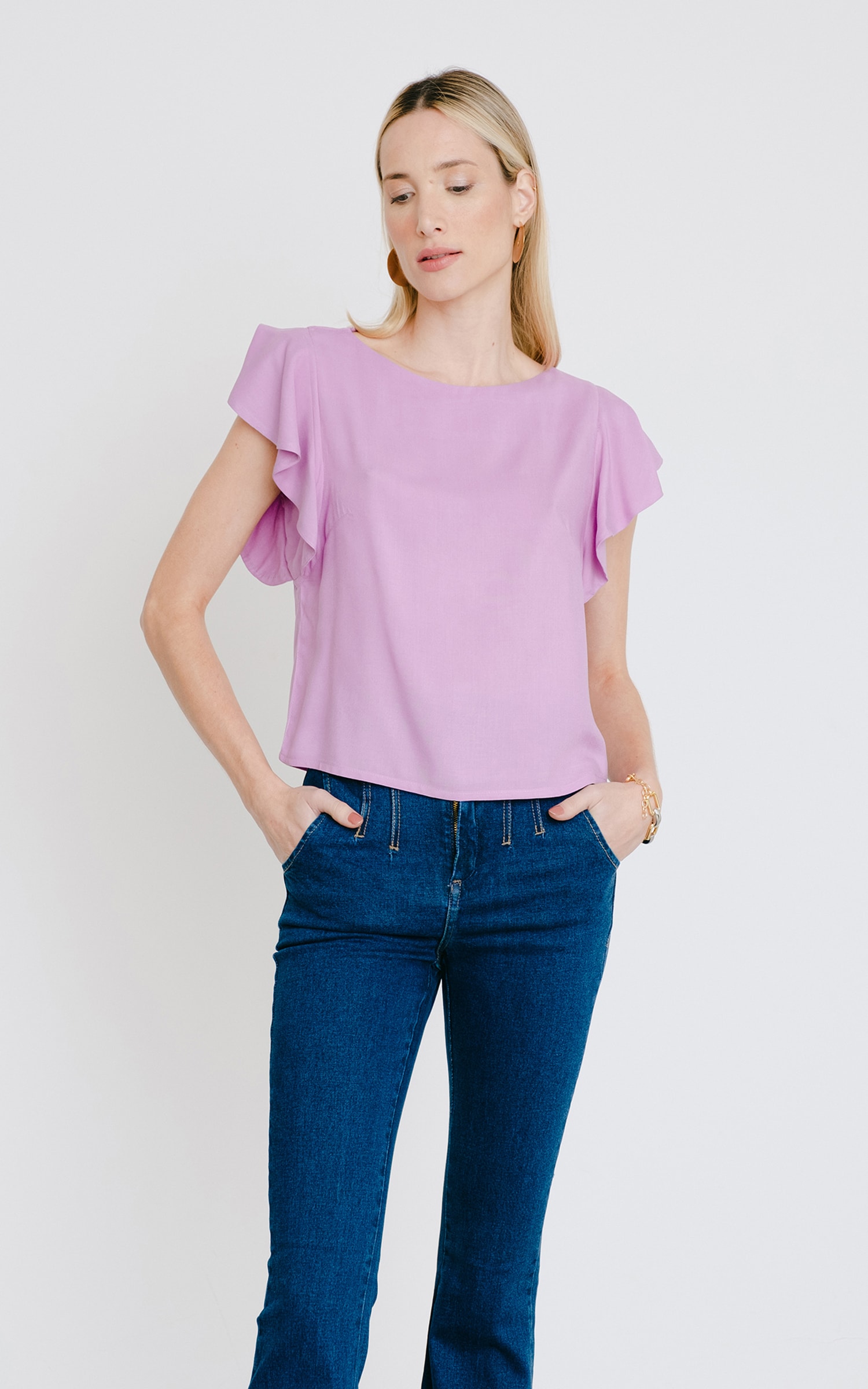 Blusa Cordel Lavanda