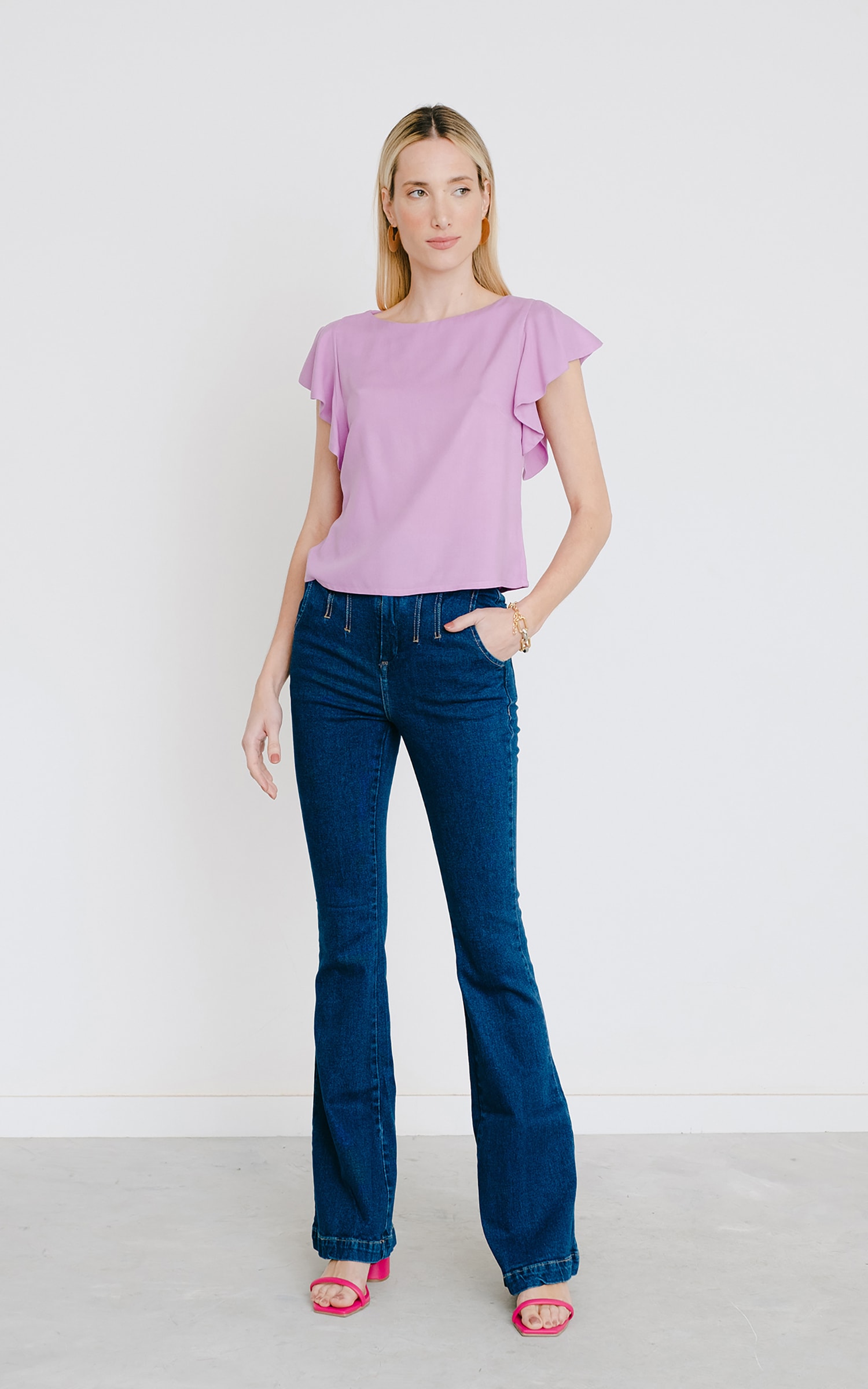 Blusa Cordel Lavanda