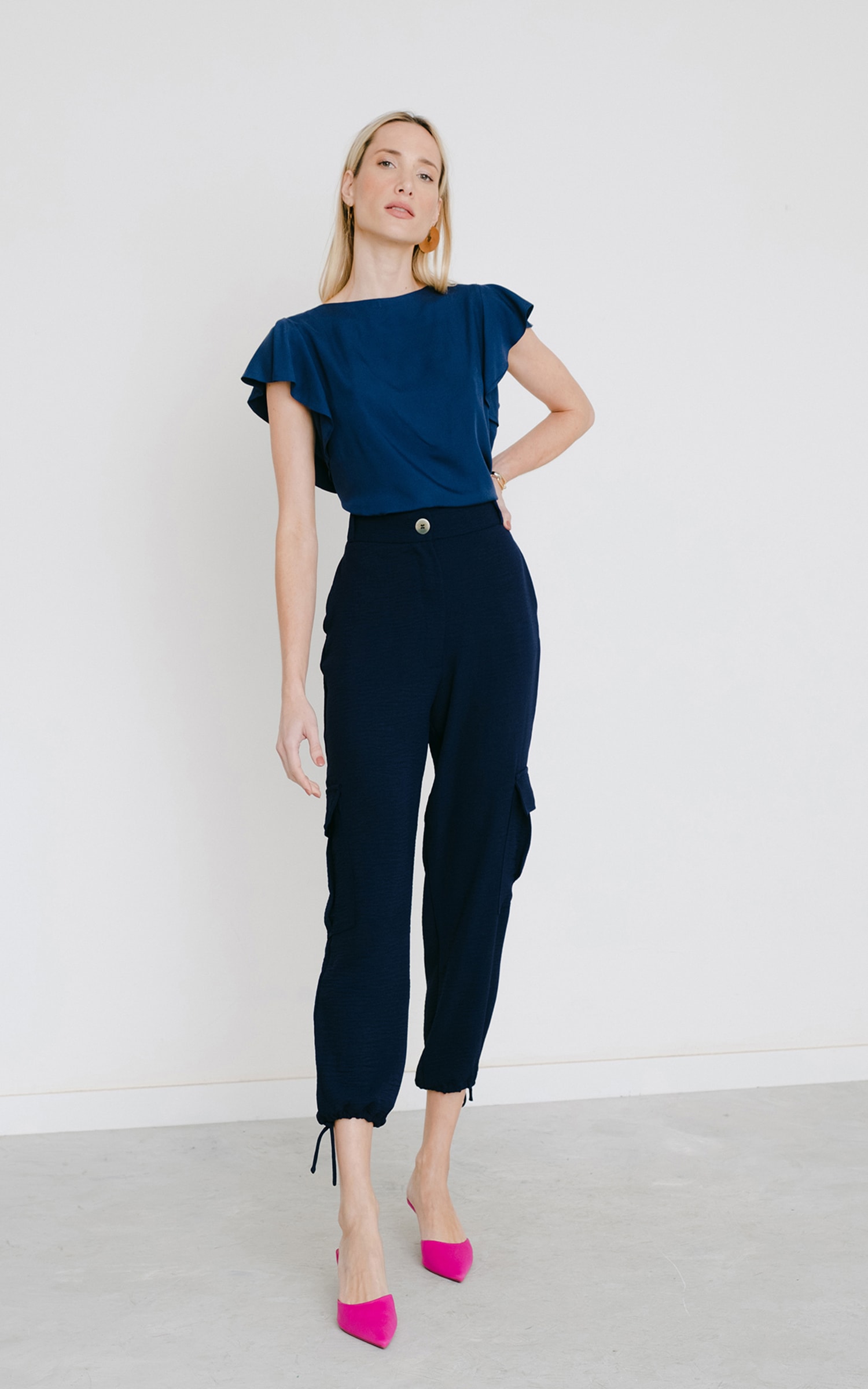 Blusa Cordel Marinho