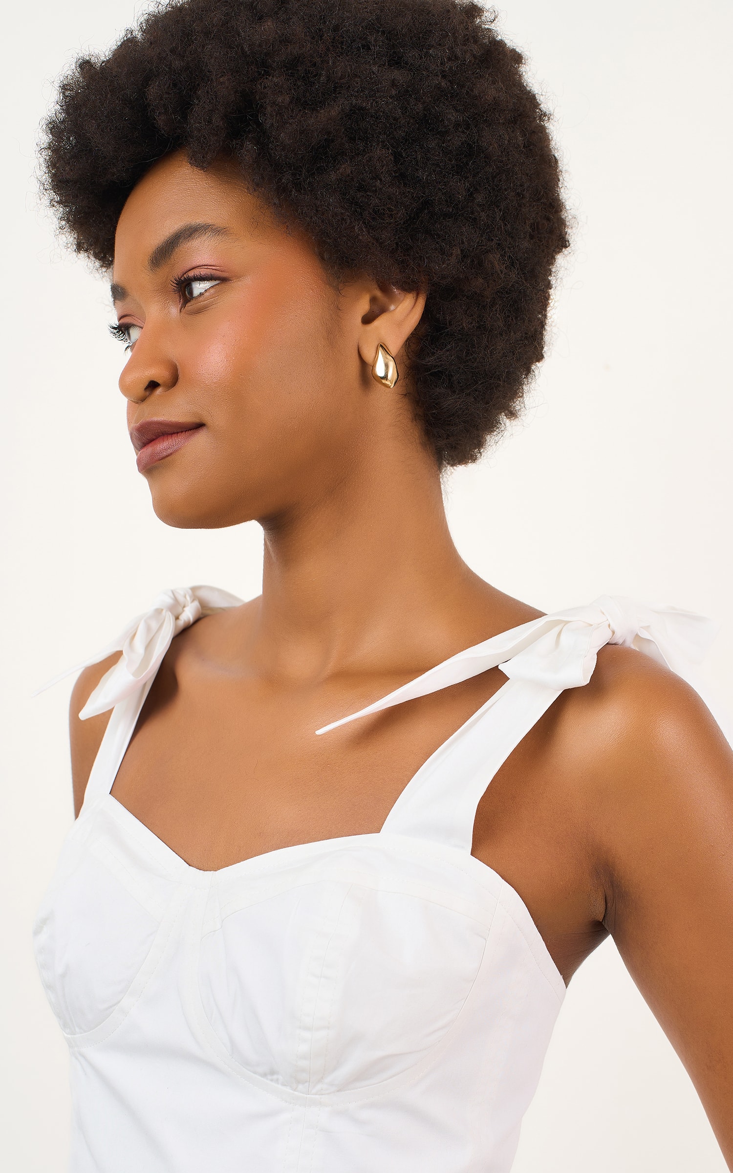 Blusa Corset Amarracao Off White