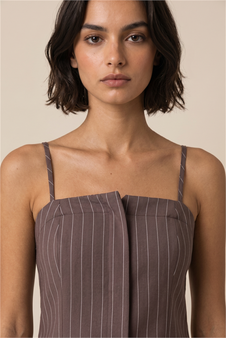 Blusa Corset Beatline Marrom