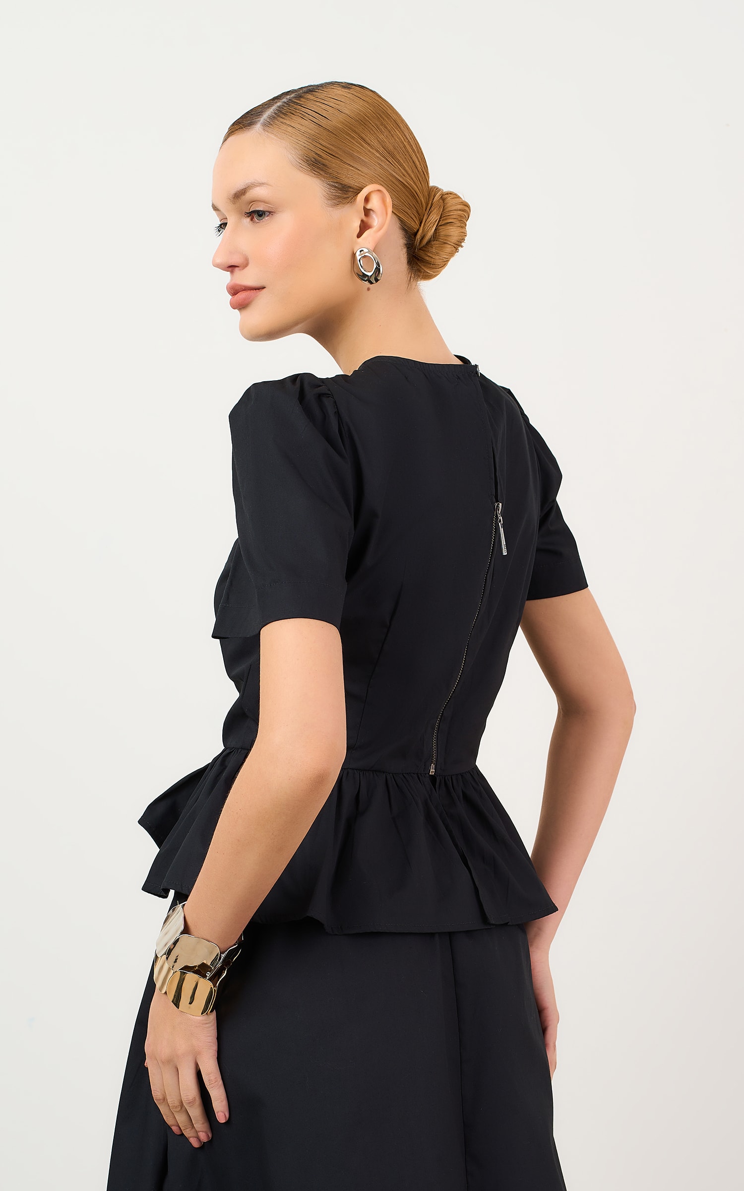 Blusa Crema Preto