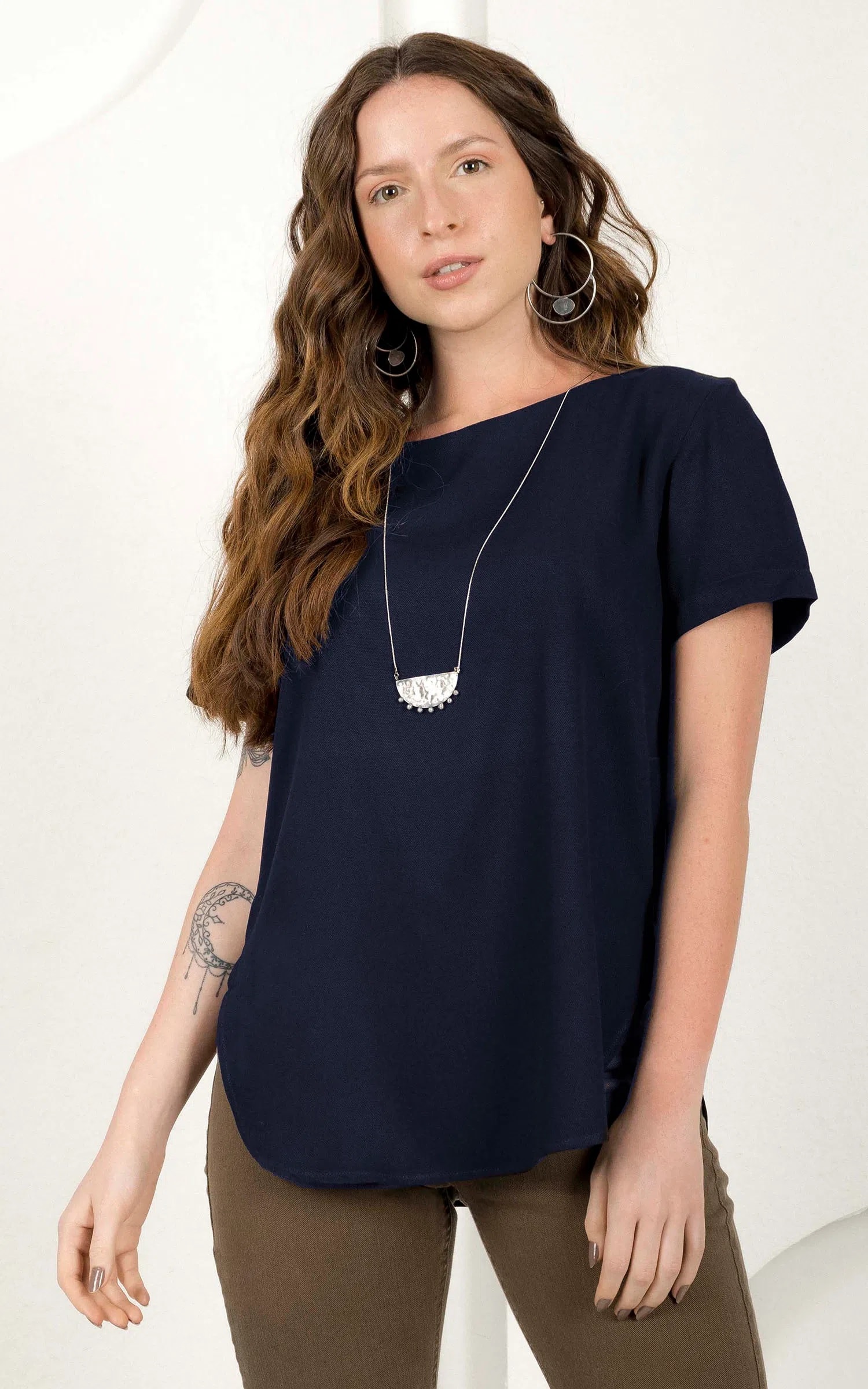 Blusa Creta Marinho