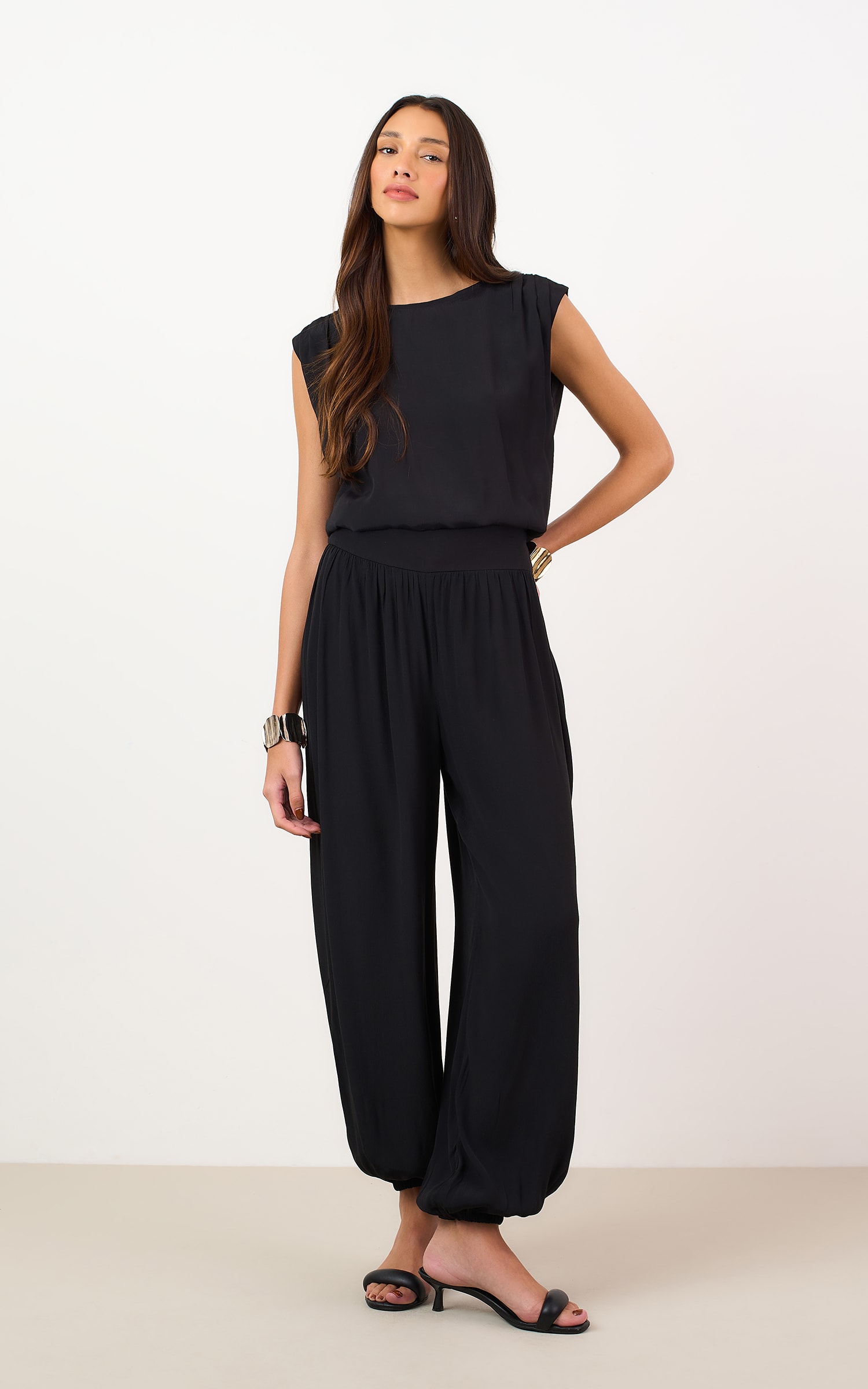 Blusa Cropped Glace Preto