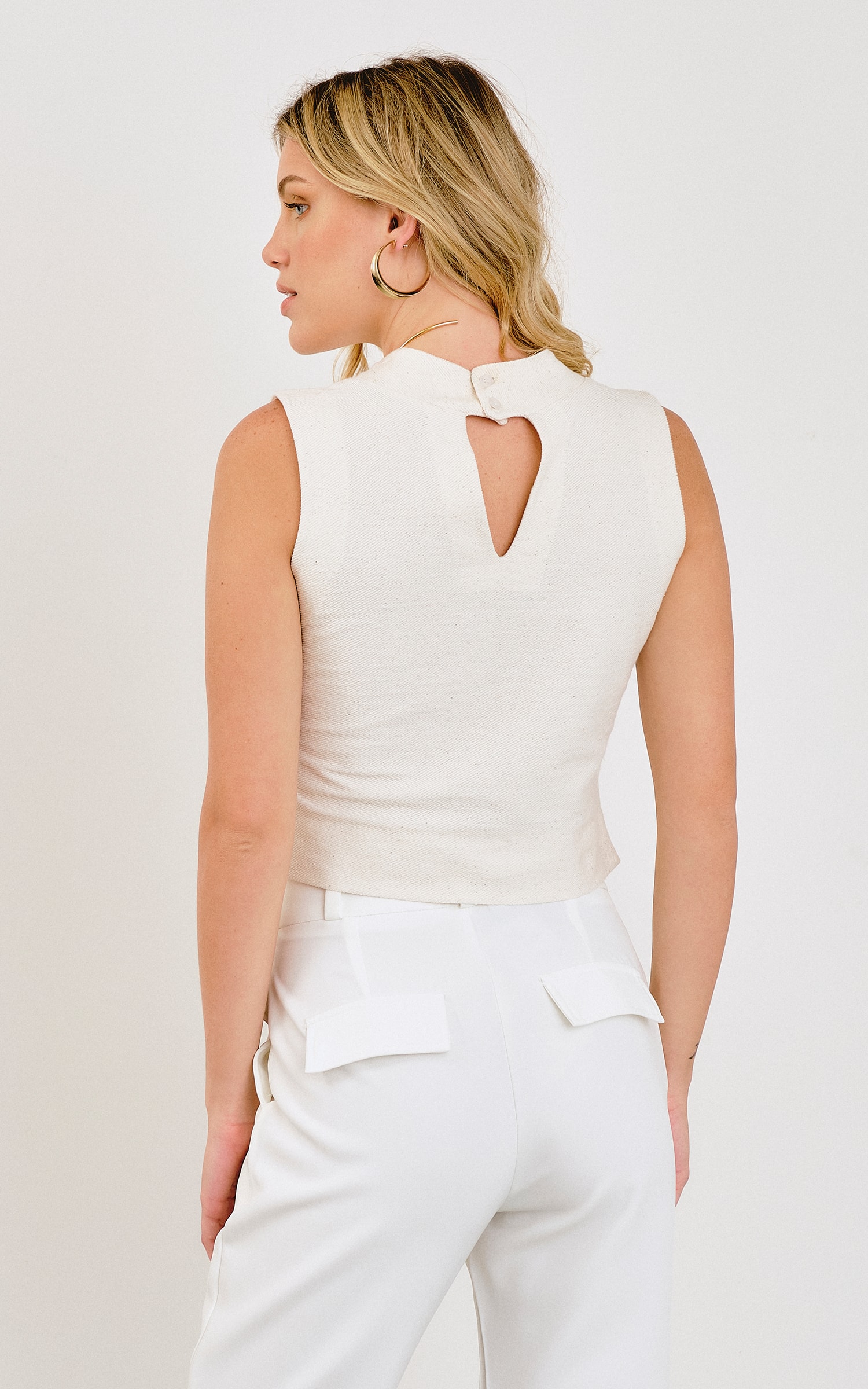 Blusa Cropped Moletom Sarjado Cru