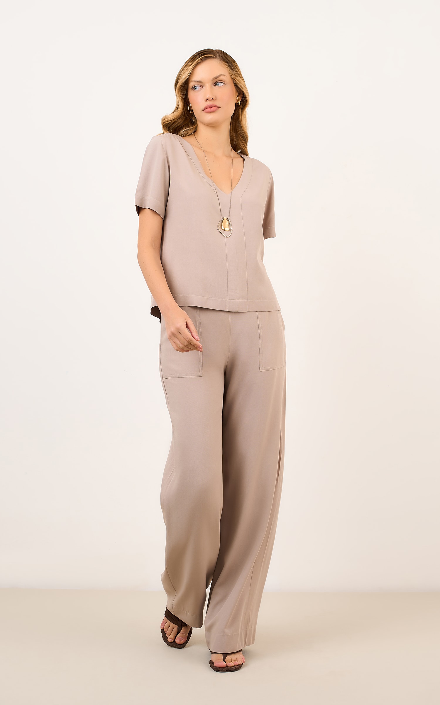 Blusa Decote Arabica Fendi