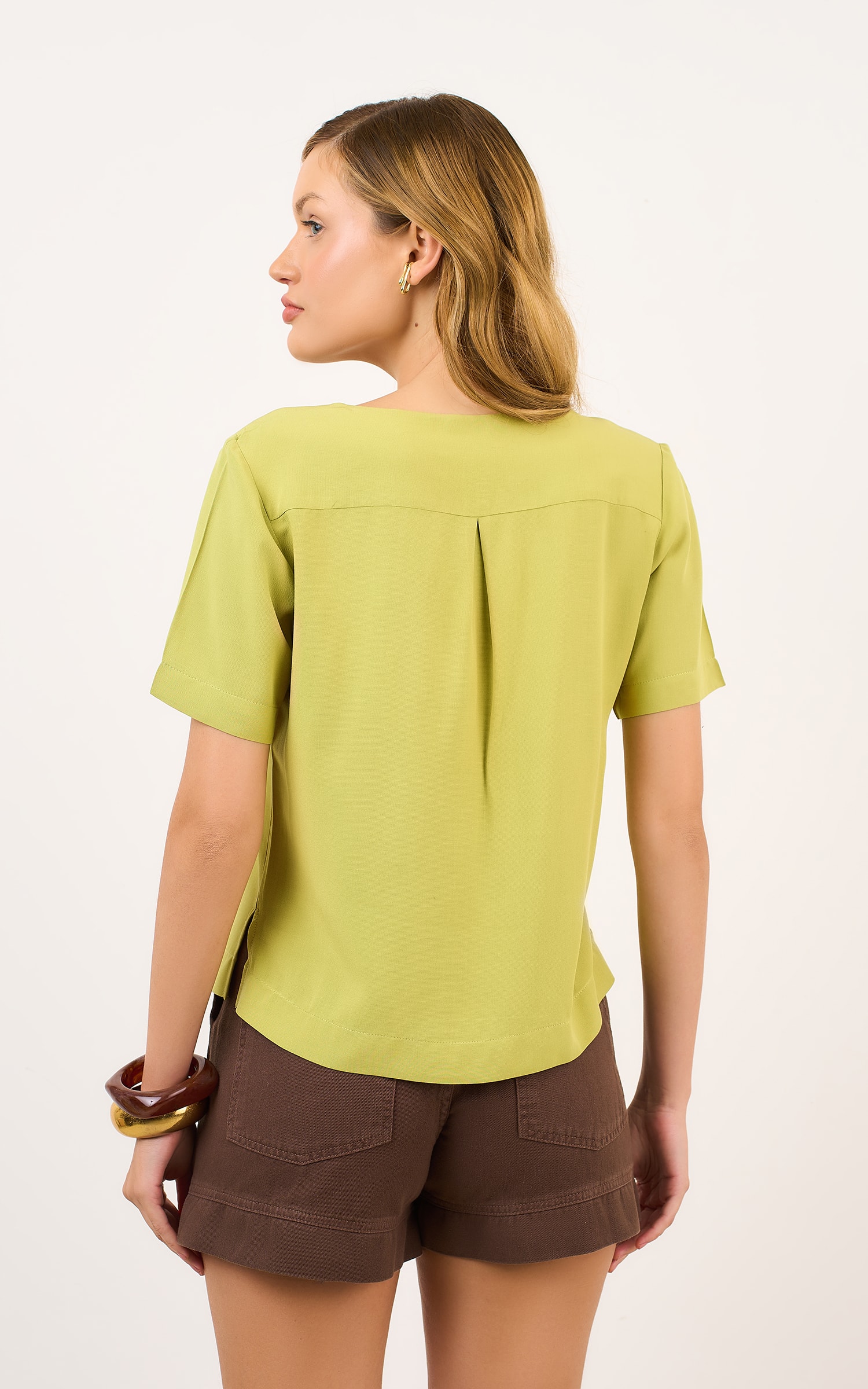 Blusa Decote Arabica Olive