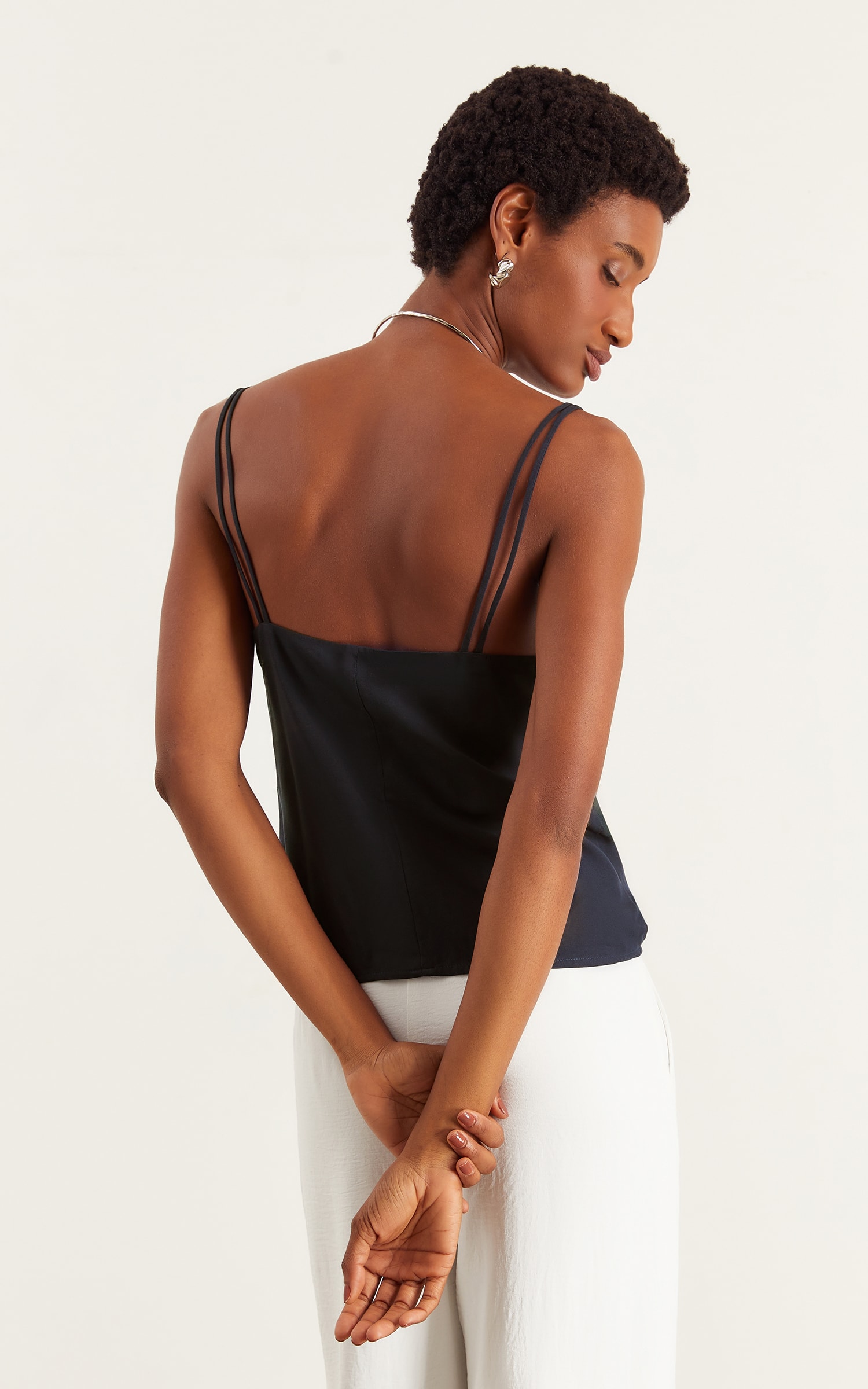 Blusa Detalhe Alça Holiday Preto