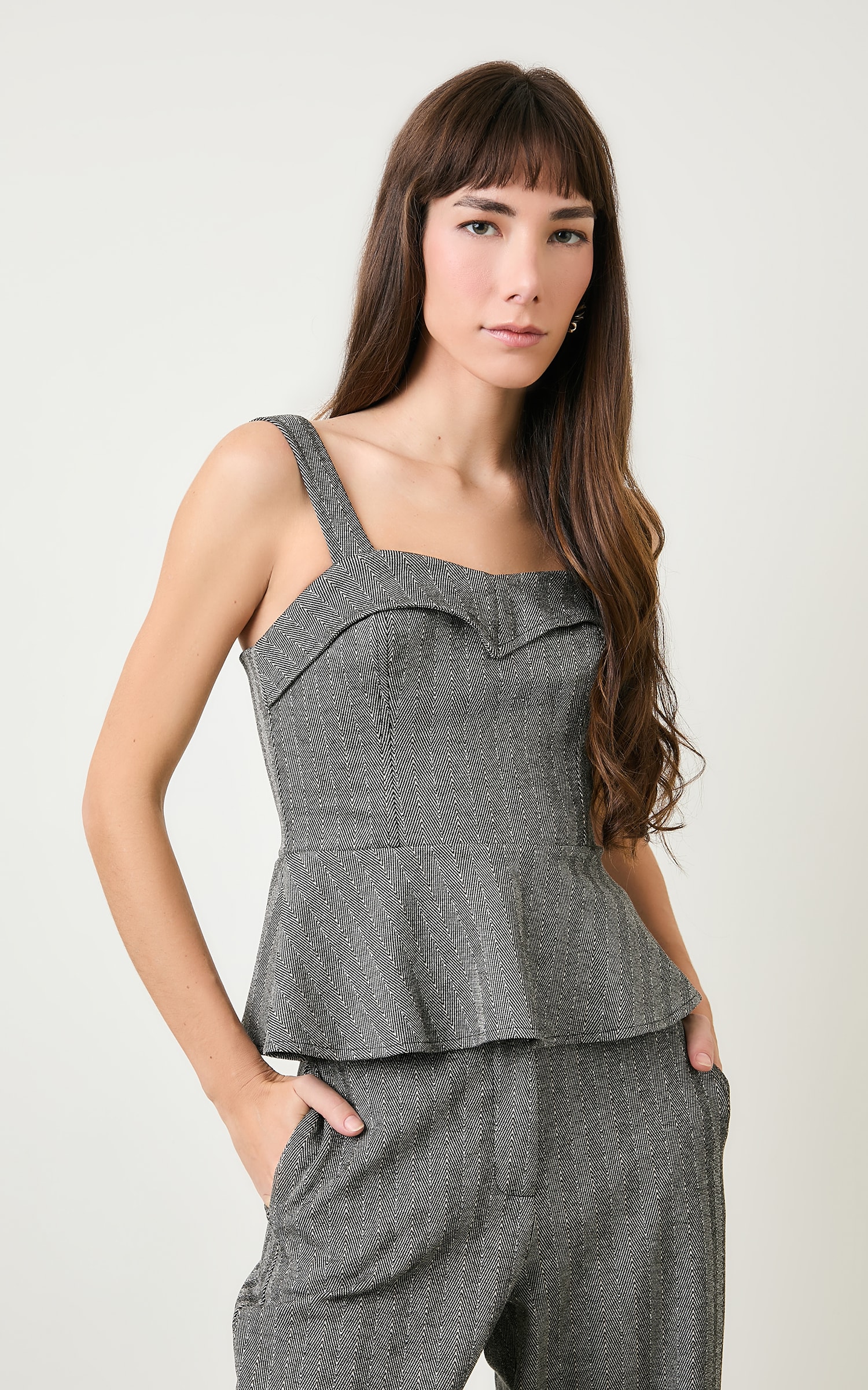 Blusa Detalhe Busto Inox P/b