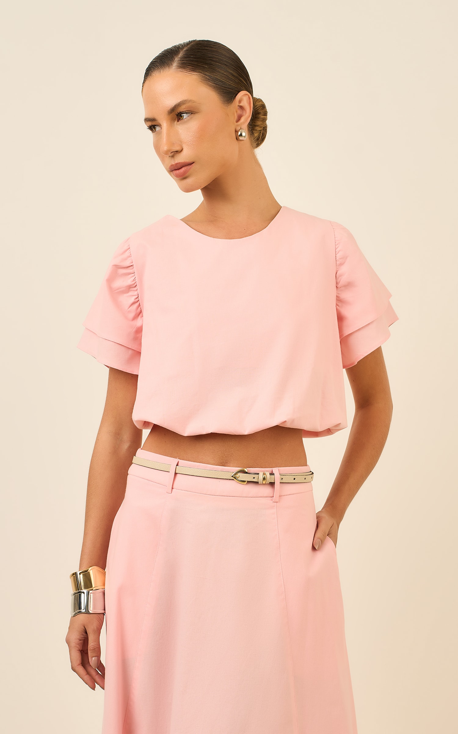 Blusa Detalhe Manga Poetic Ballet