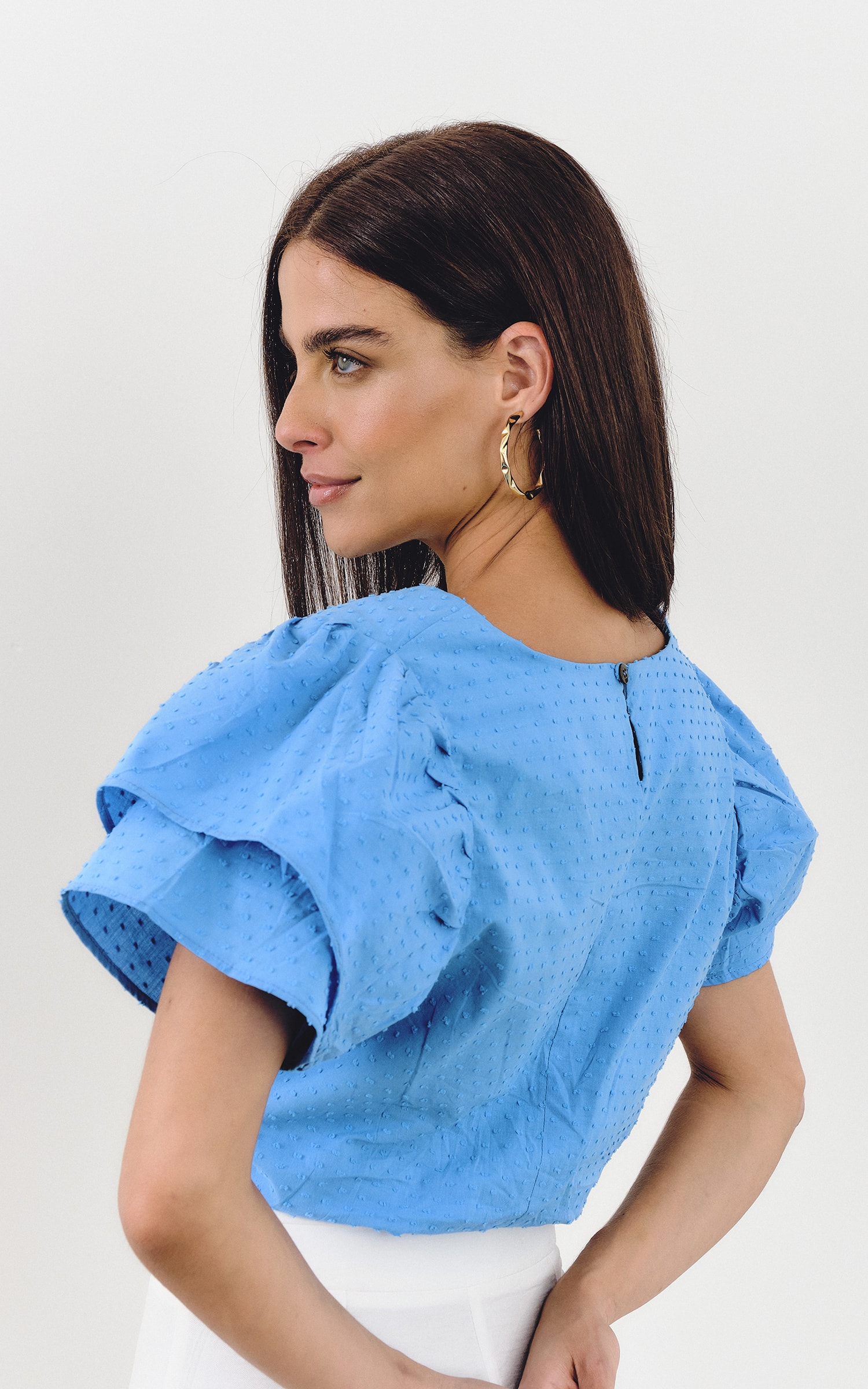 Blusa Dots Azul
