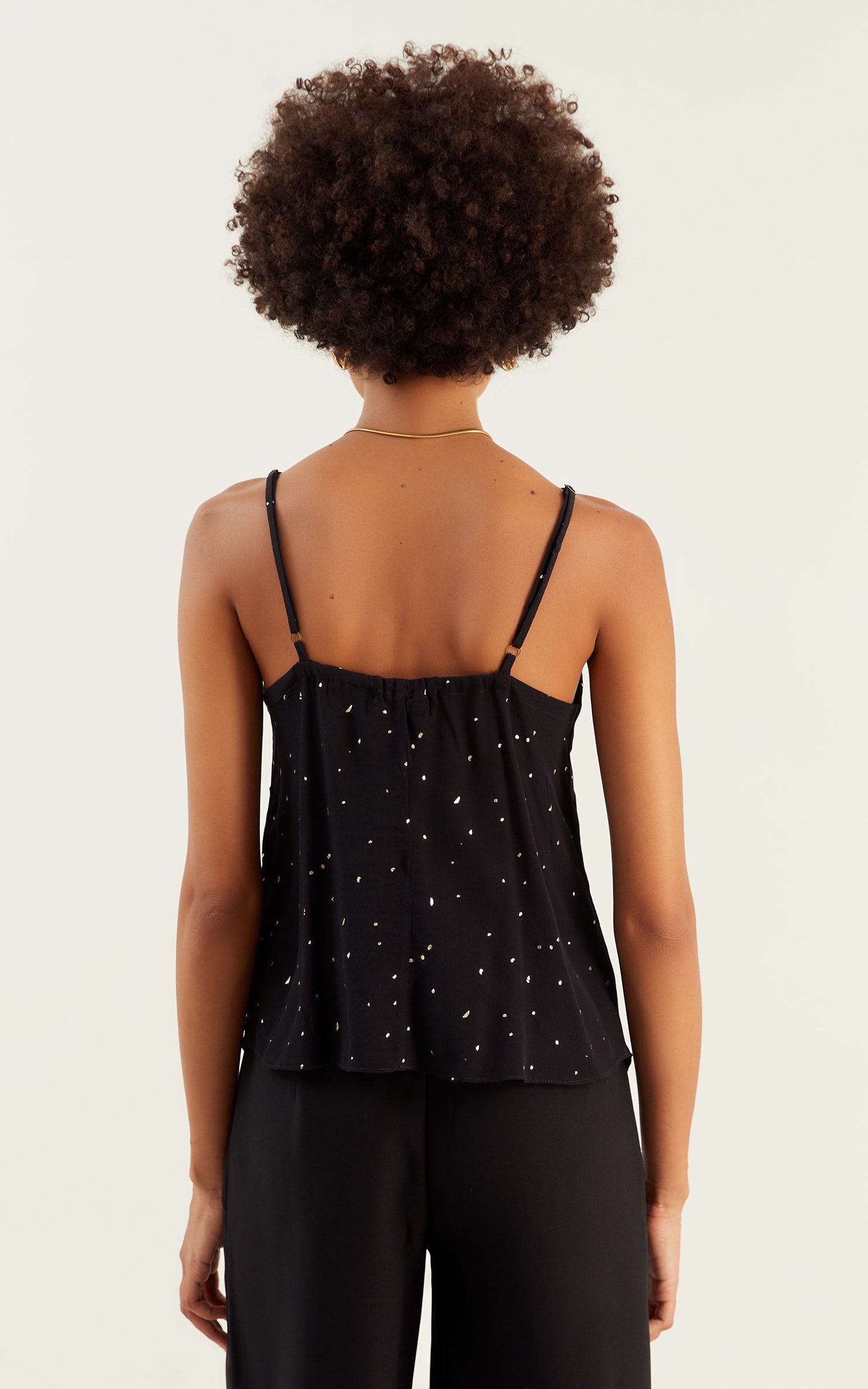 Blusa Dots Foil Preto
