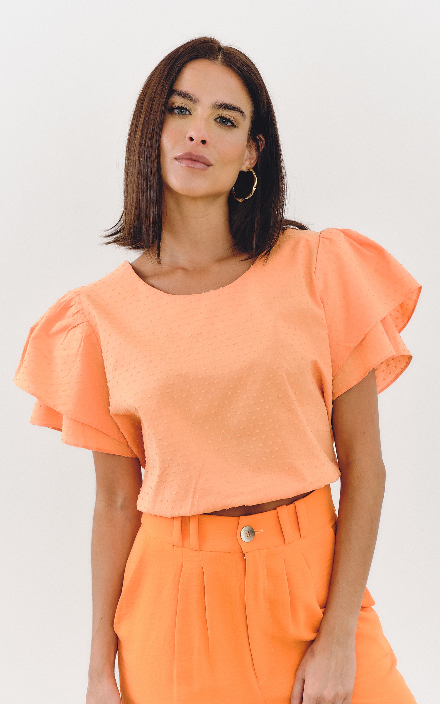 Blusa Dots Laranja
