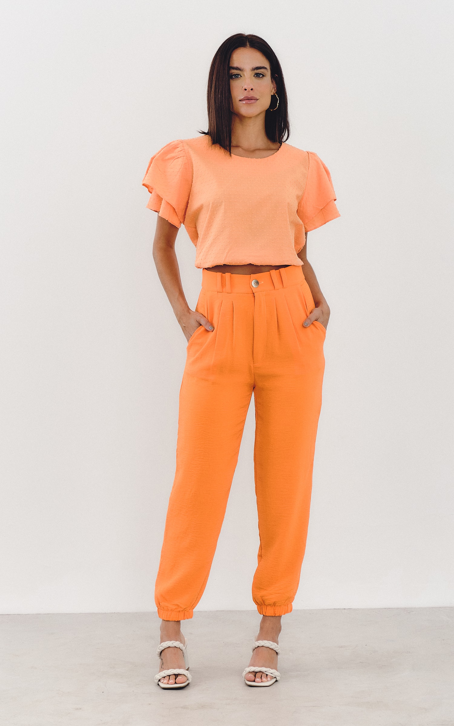 Blusa Dots Laranja