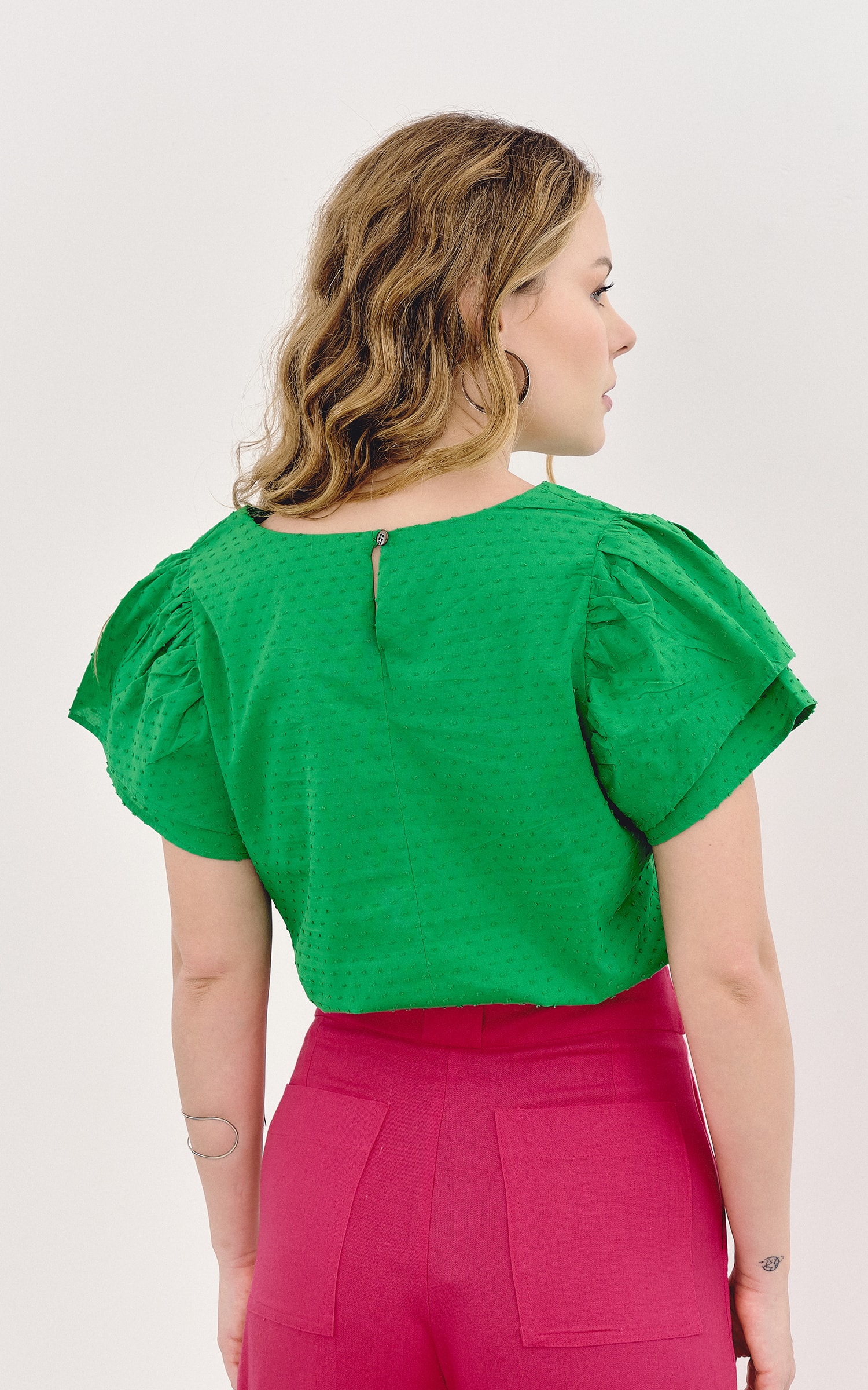 Blusa Dots Verde