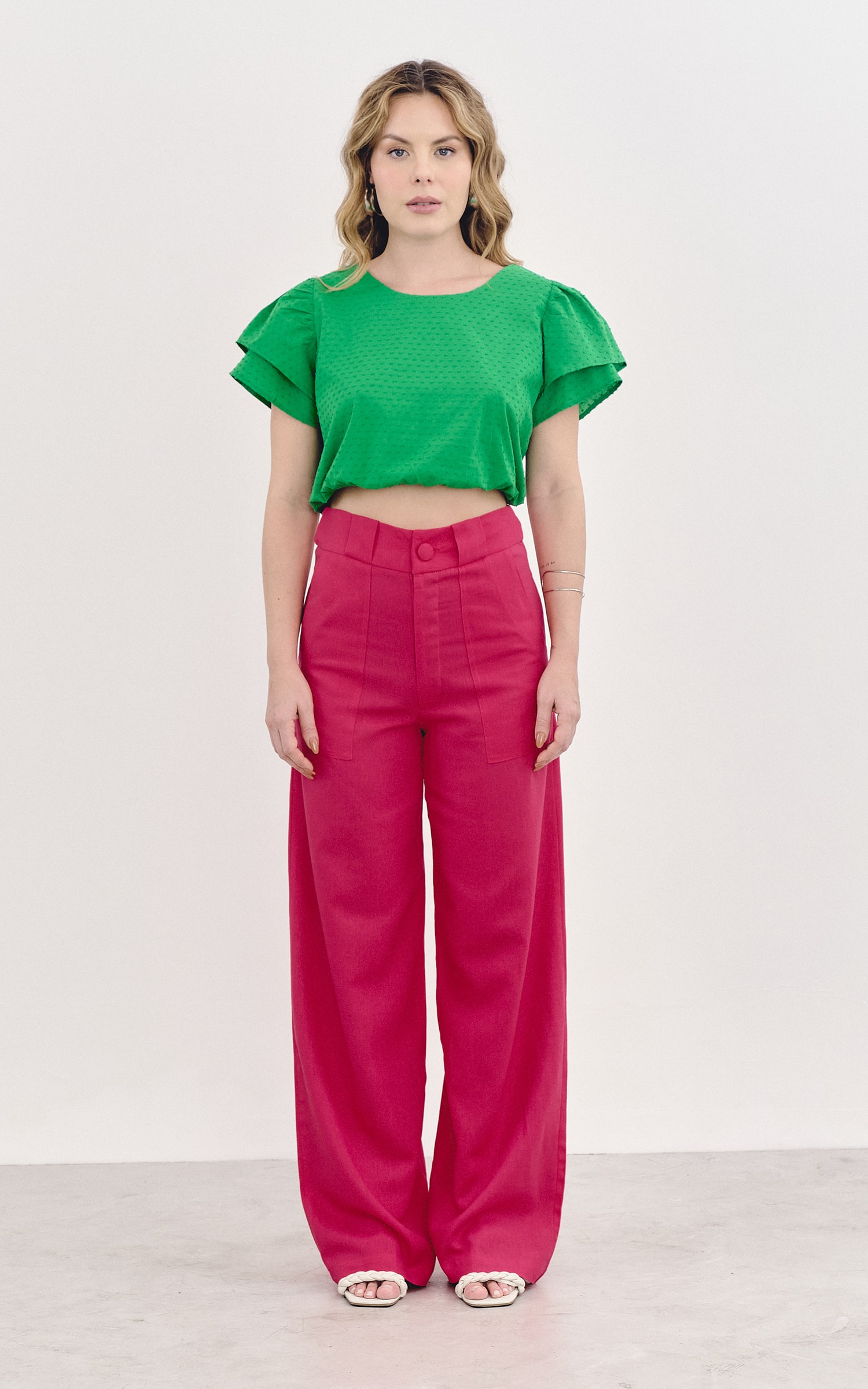 Blusa Dots Verde